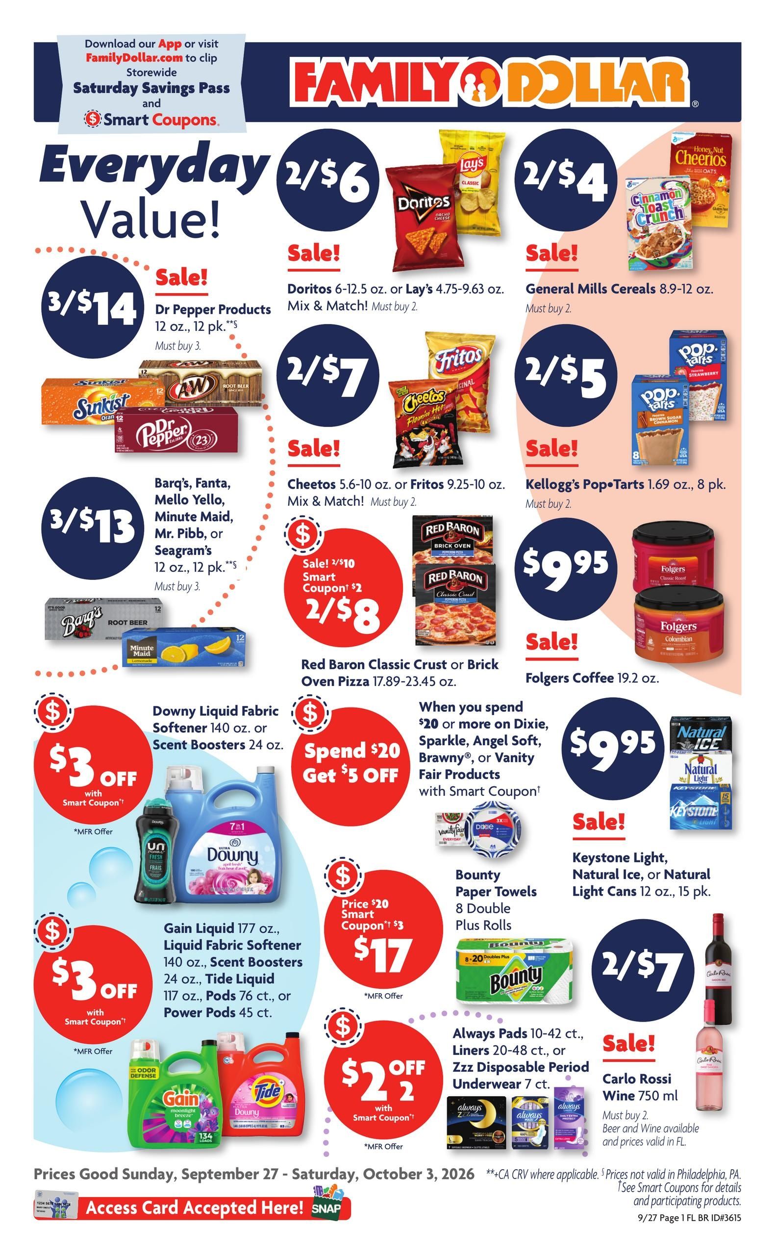 Family Dollar (Boca Raton Area, FL) Weekly Ad September 27 - October 3, 2026