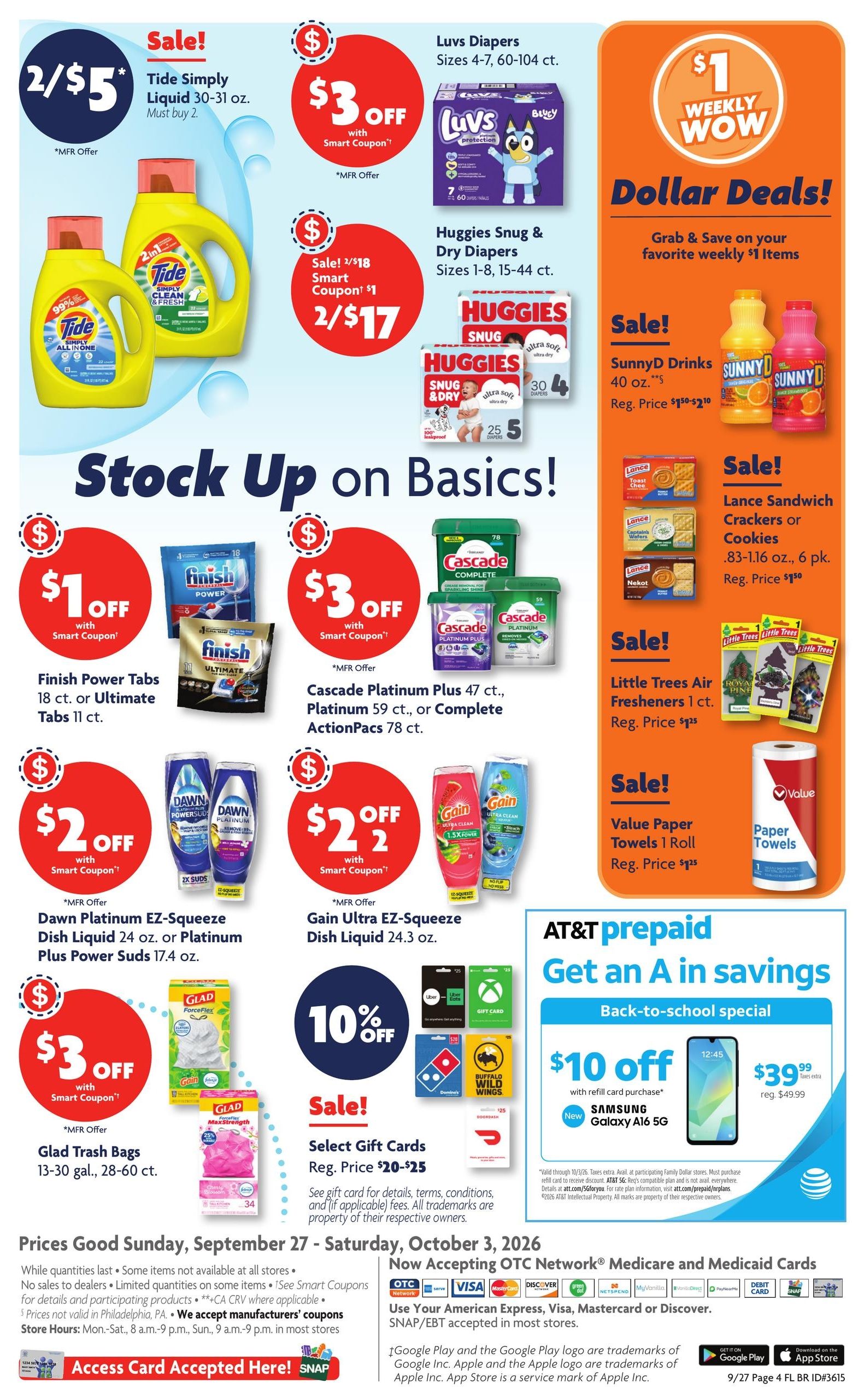Family Dollar (Boca Raton Area, FL) Weekly Ad September 27 - October 3, 2026