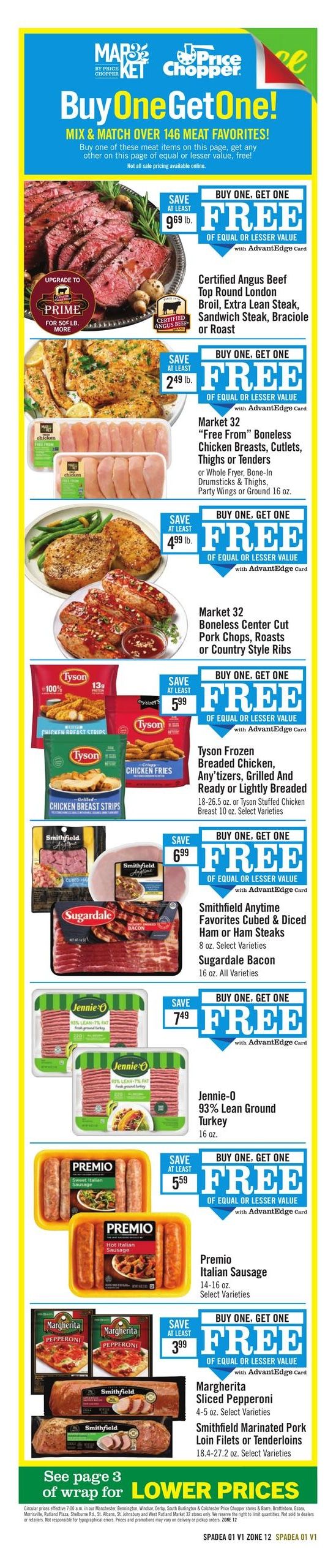 Price Chopper (Williamstown Area, MA) Weekly Ad September 27 - October 3, 2026