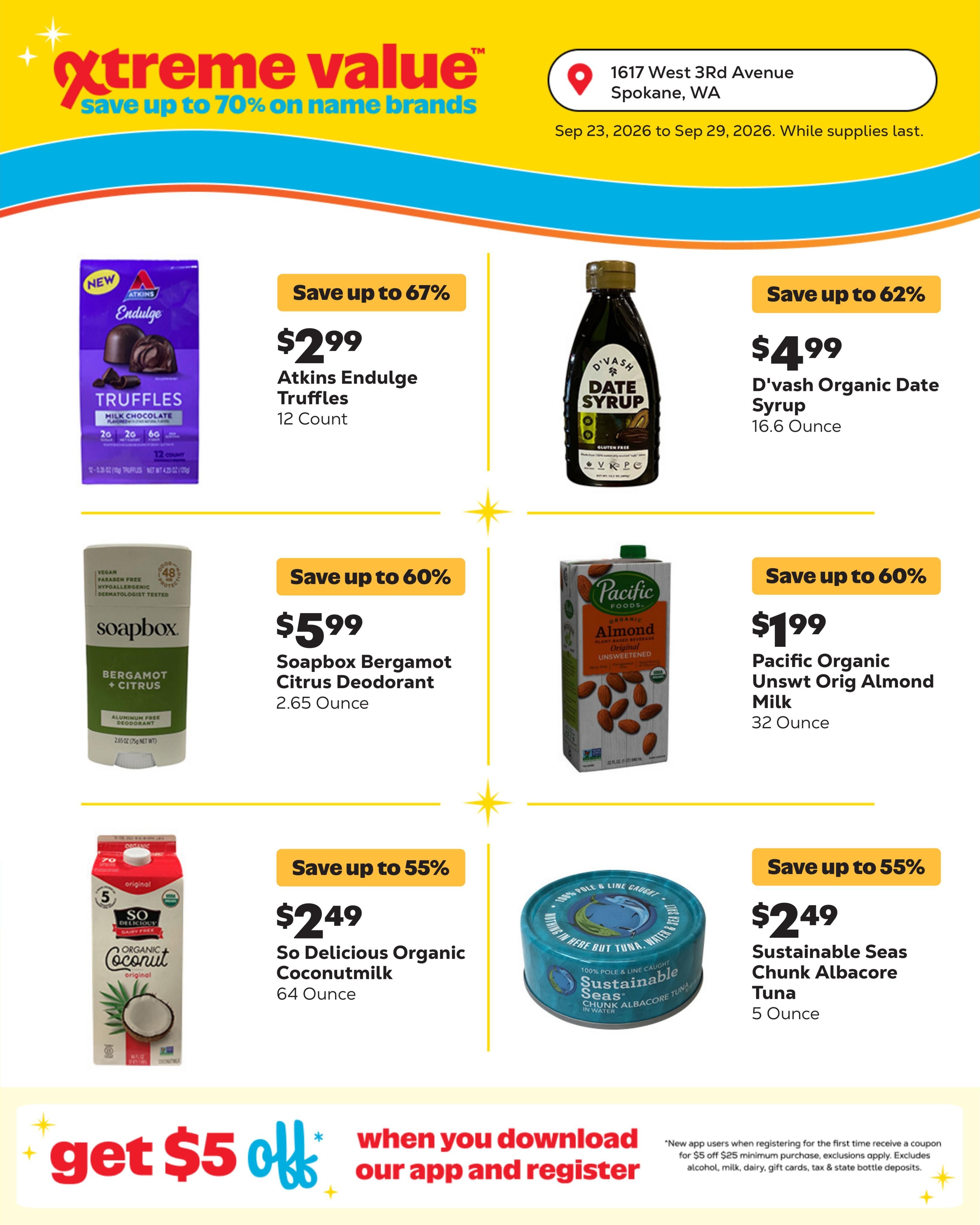 Grocery Outlet (Airway Heights-Spokane Area, WA) Weekly Ad September 23 - 29, 2026