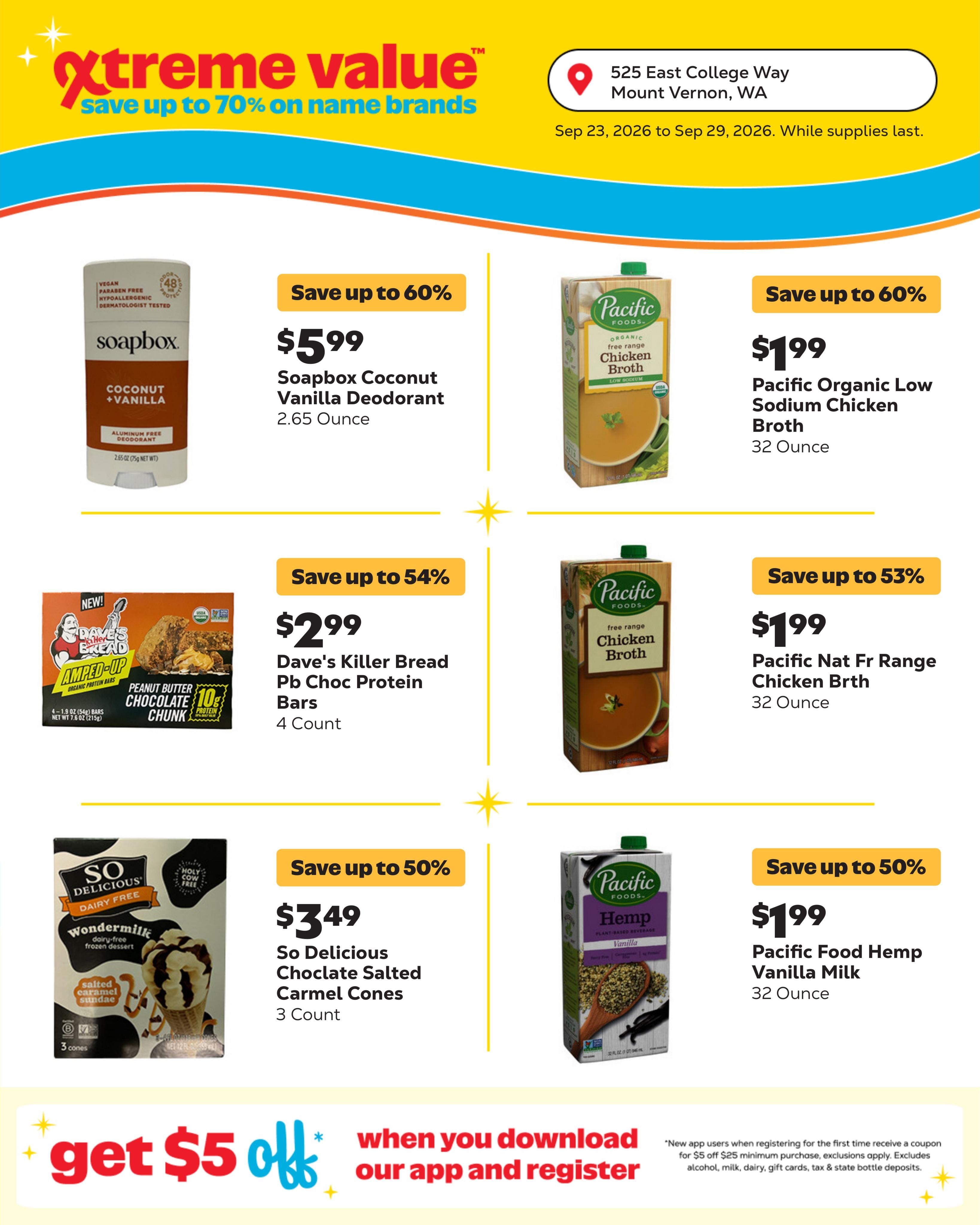 Grocery Outlet (Concrete Area, WA) Weekly Ad September 23 - 29, 2026