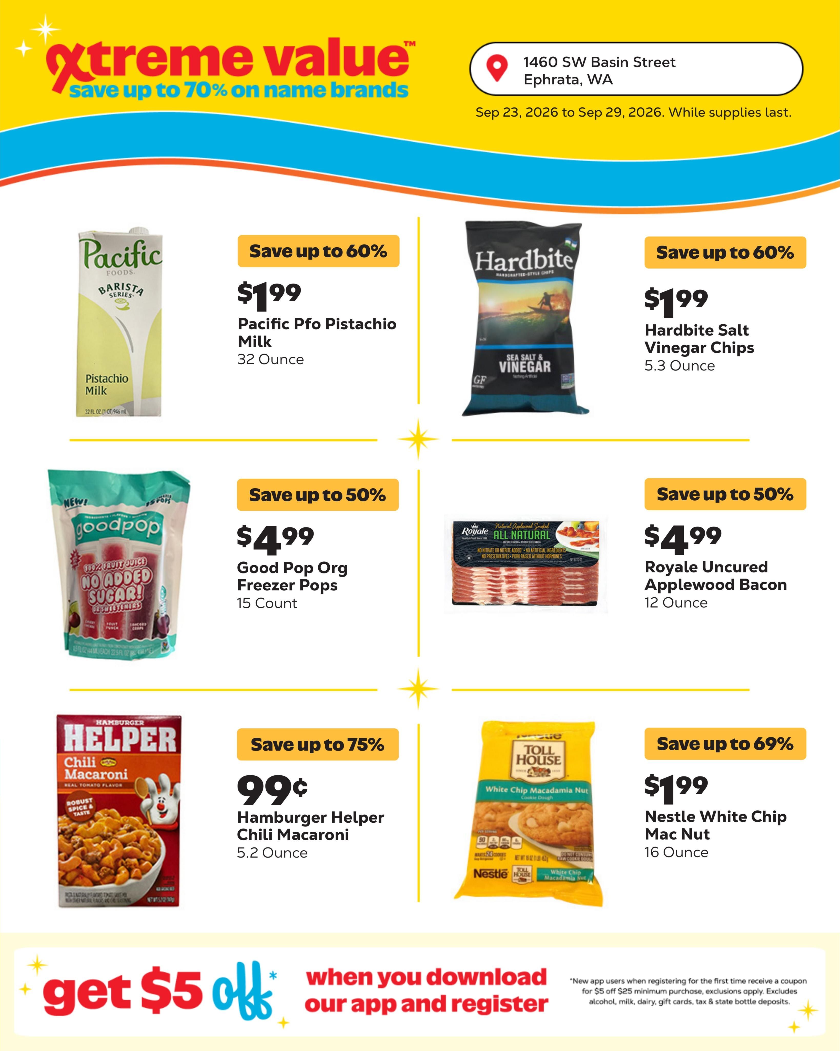 Grocery Outlet (Coulee City Area, WA) Weekly Ad September 23 - 29, 2026
