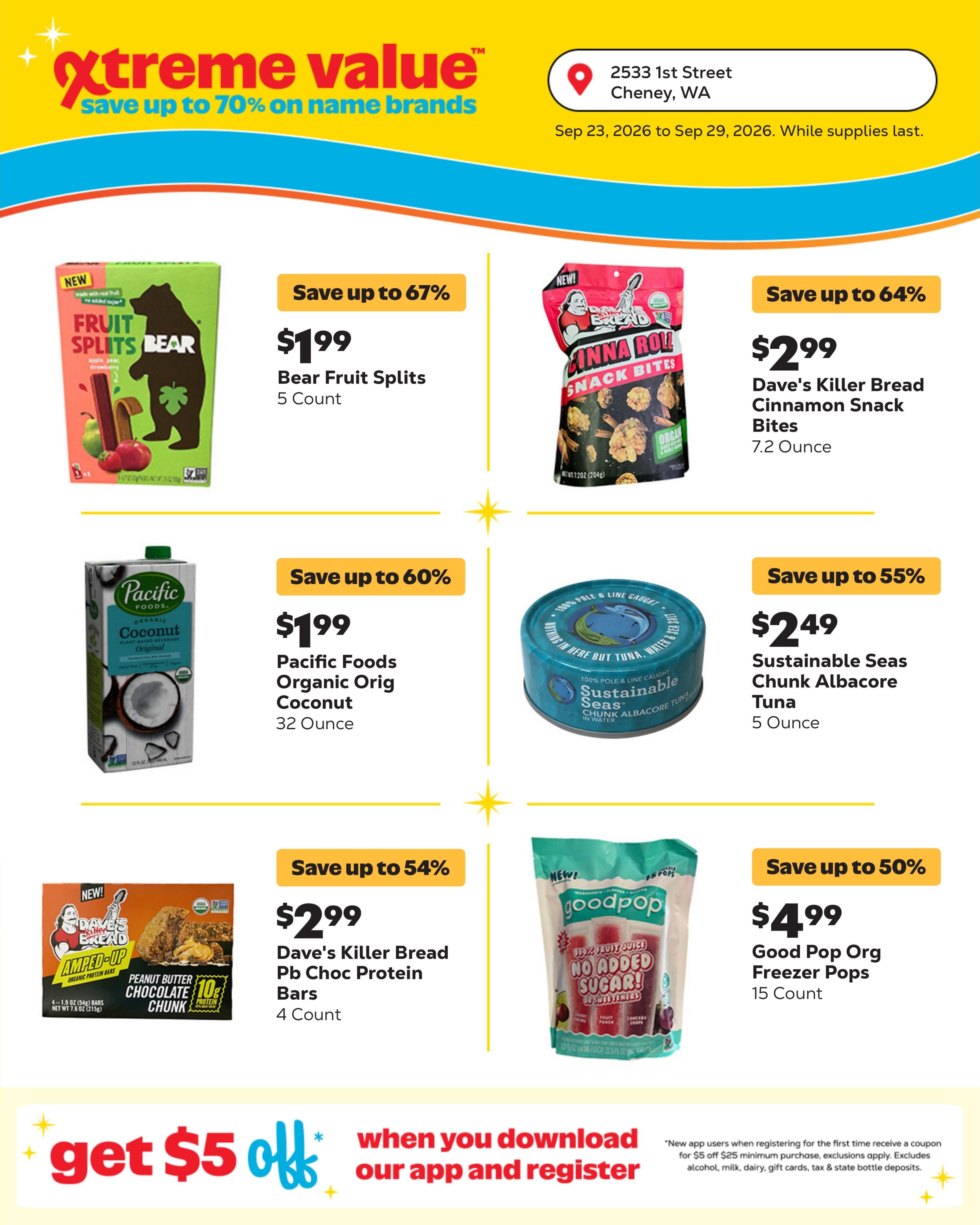 Grocery Outlet (Fairchild Air Force Base-Medical Lake Area, WA) Weekly Ad September 23 - 29, 2026
