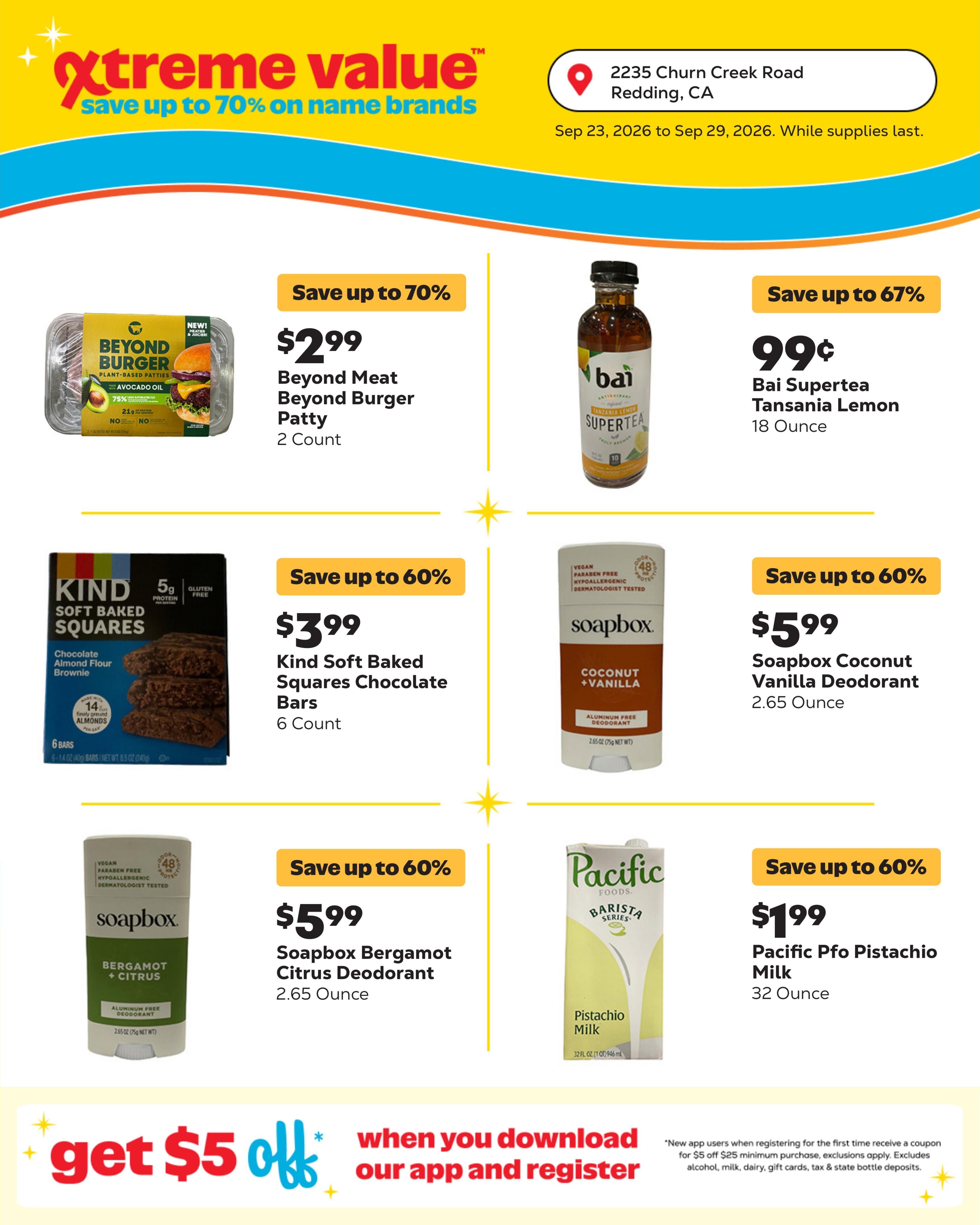 Grocery Outlet (Bella Vista Area, CA) Weekly Ad September 23 - 29, 2026