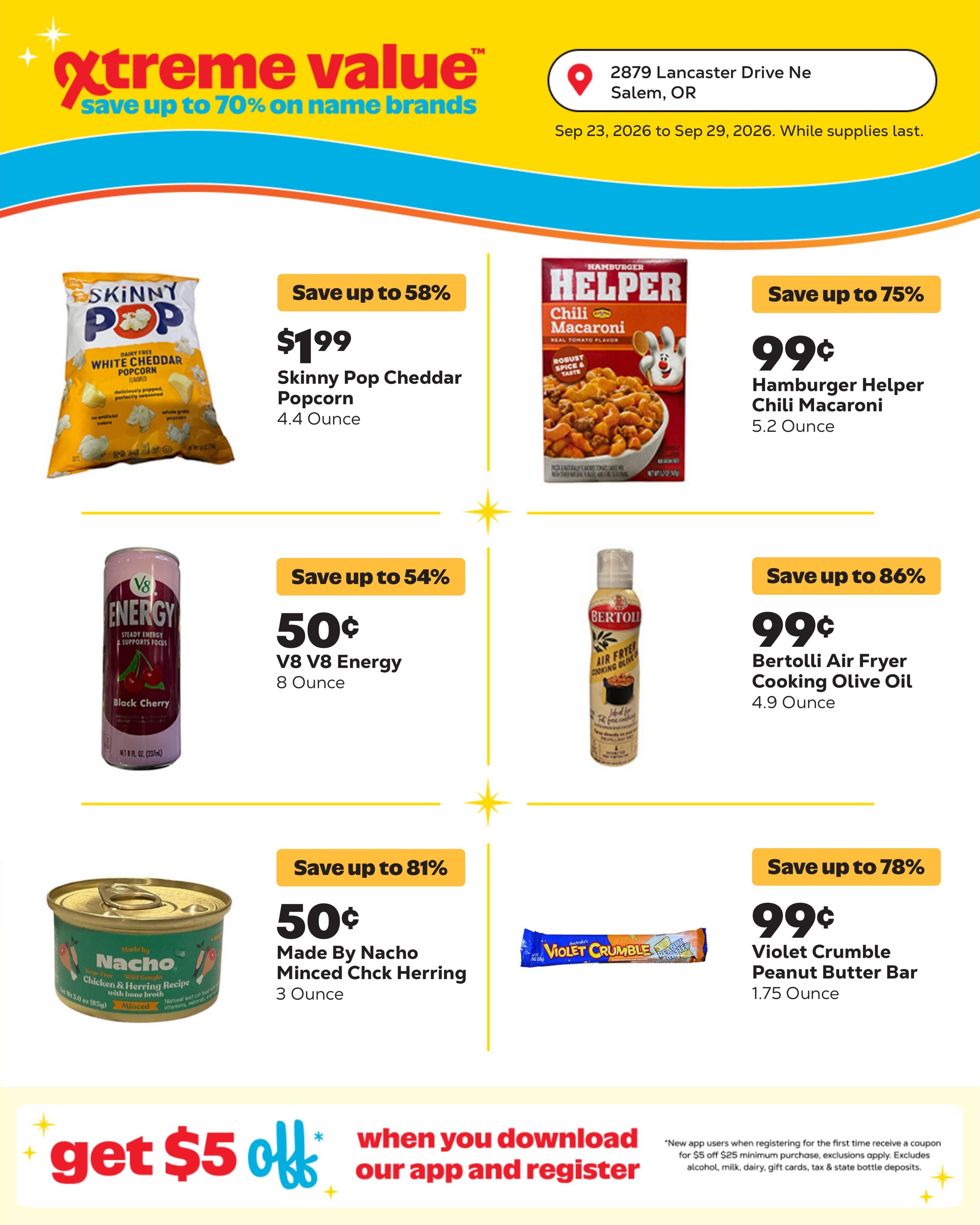 Grocery Outlet (Salem Area, OR) Weekly Ad September 23 - 29, 2026