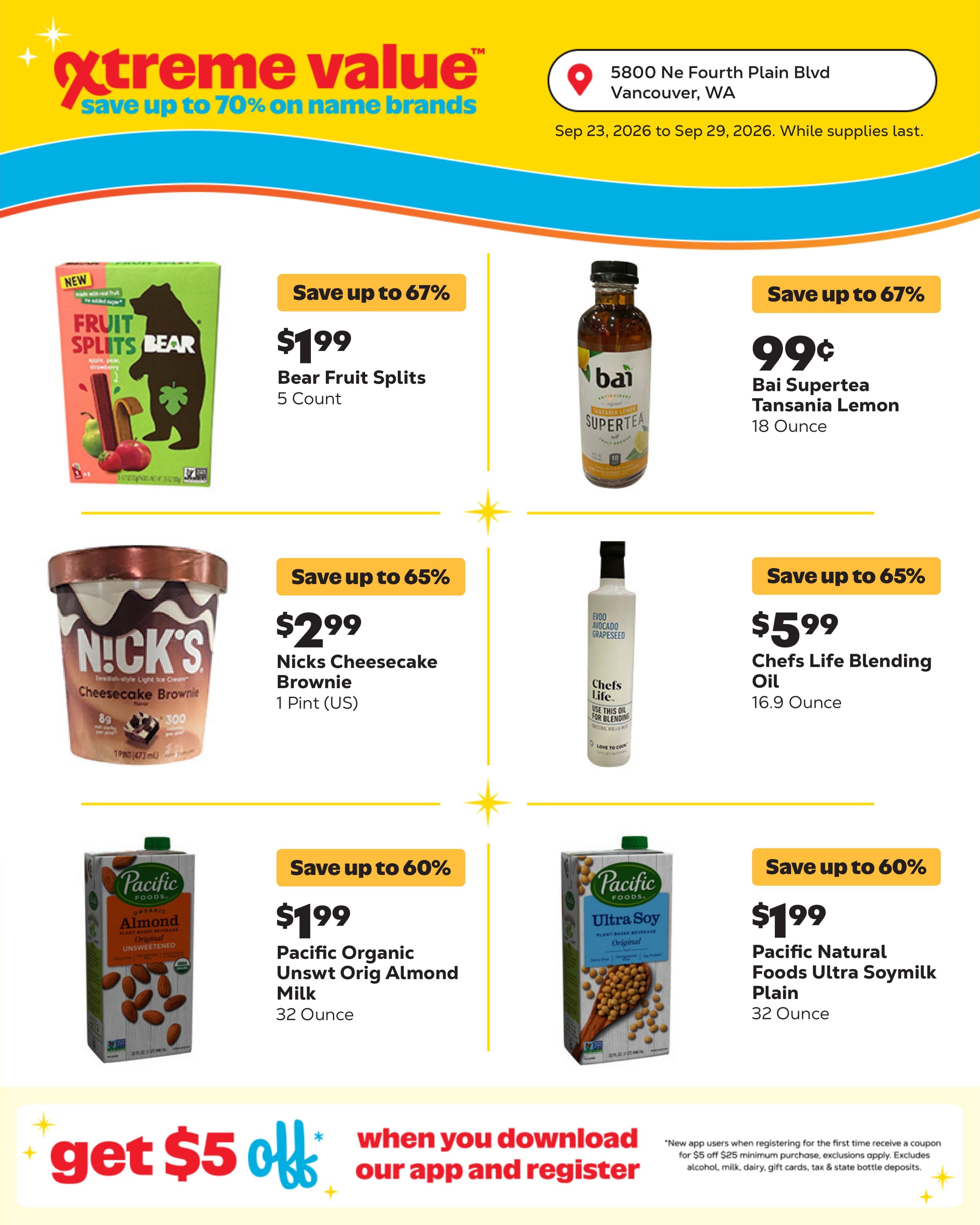 Grocery Outlet (Vancouver Area, WA) Weekly Ad September 23 - 29, 2026