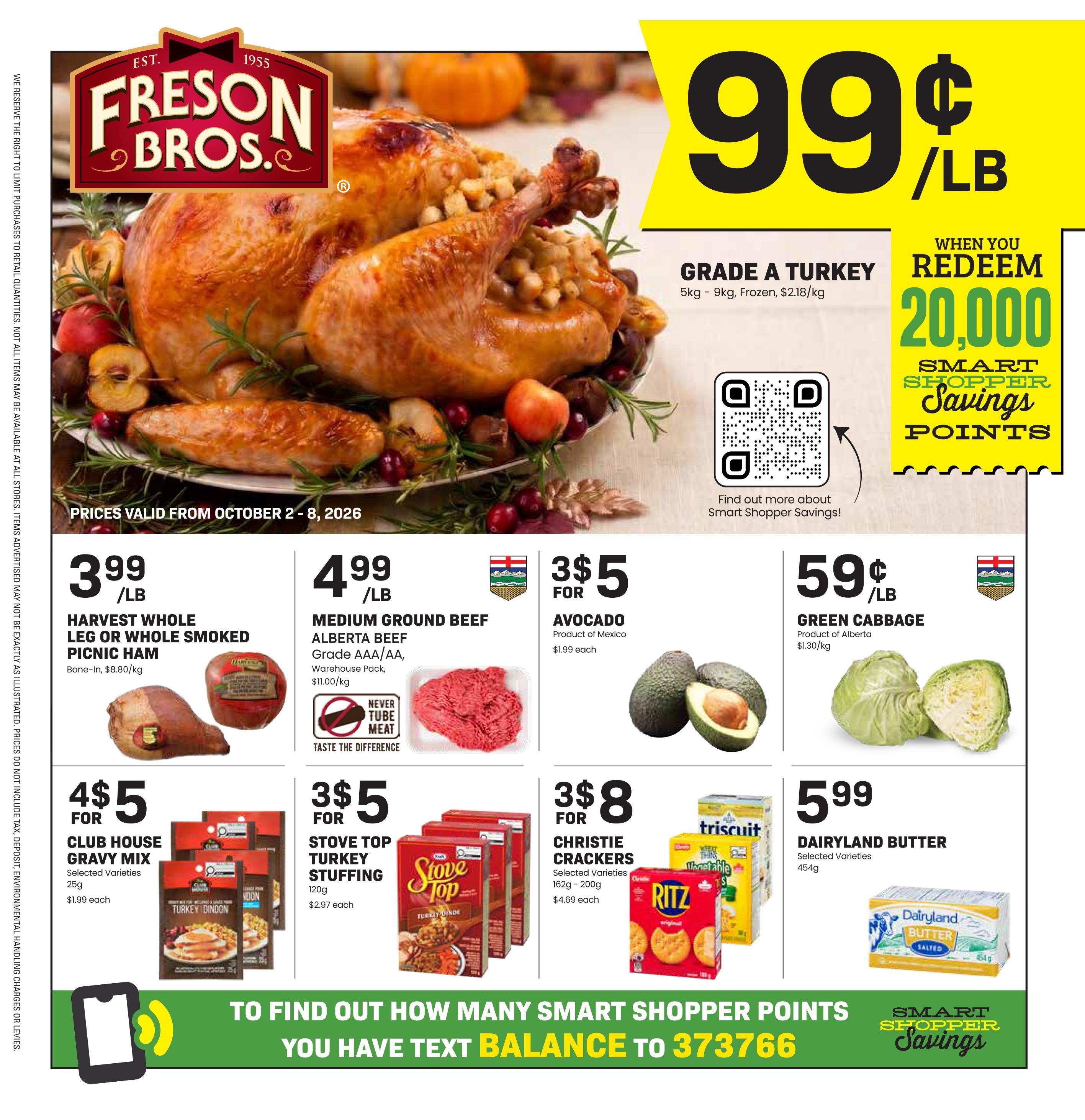 Freson Bros. Flyer October 2 to 8