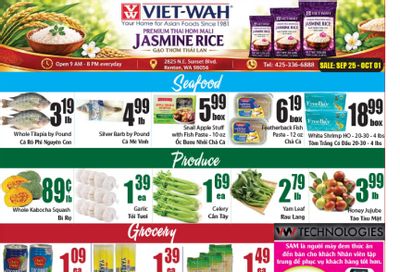 Viet Wah Supermarket Weekly Ad September 25 - October 1, 2026