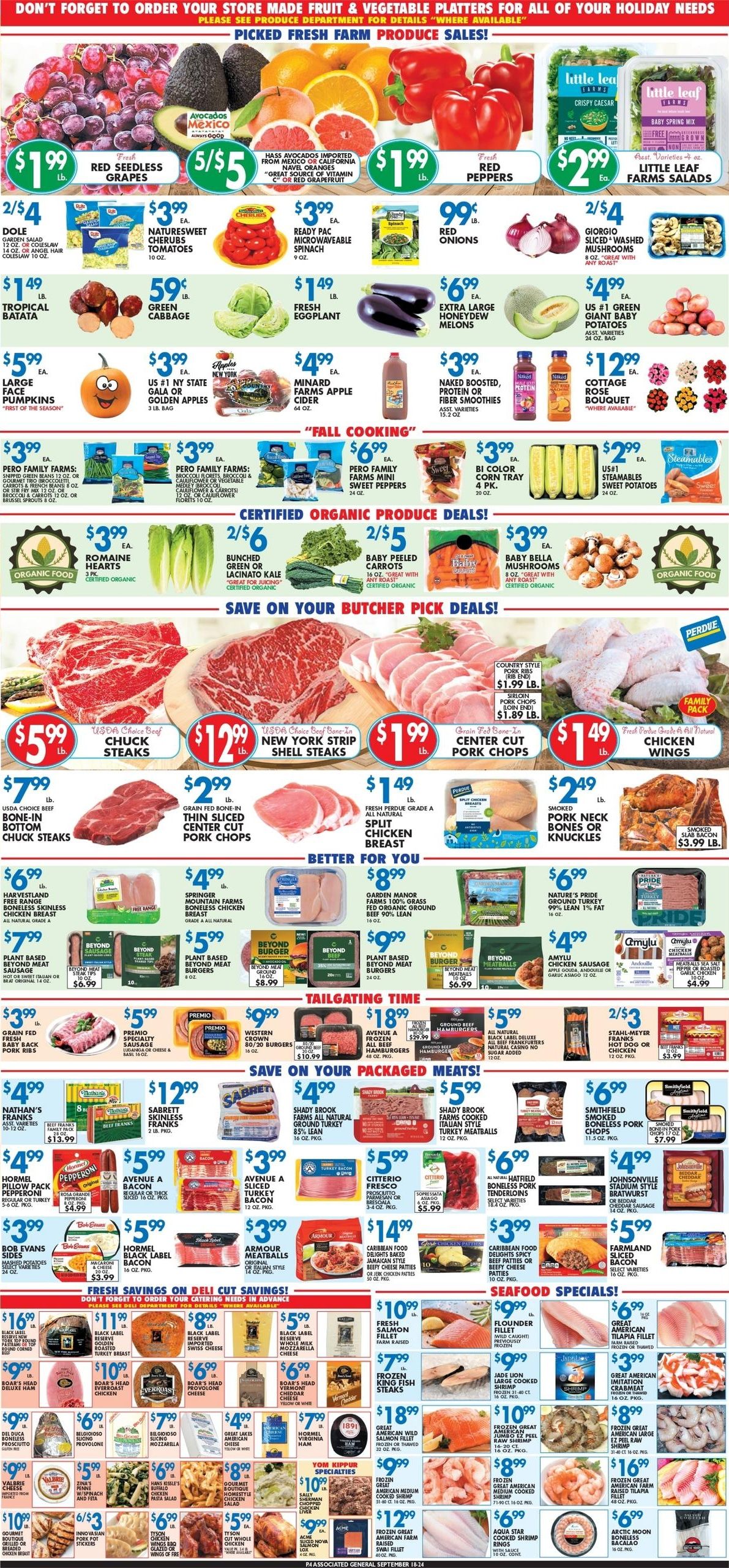 Associated Supermarkets Weekly Ad September 25 - October 1, 2026