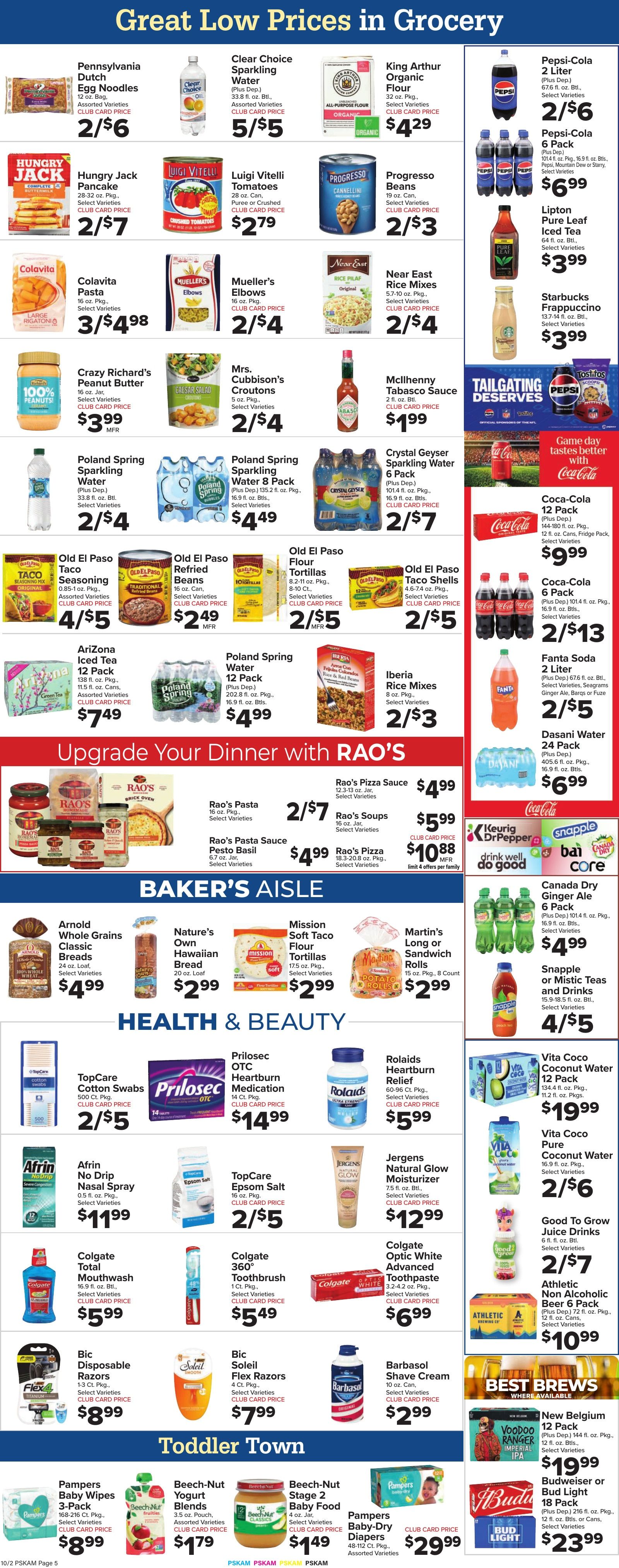 Foodtown Weekly Ad October 2 - 8, 2026