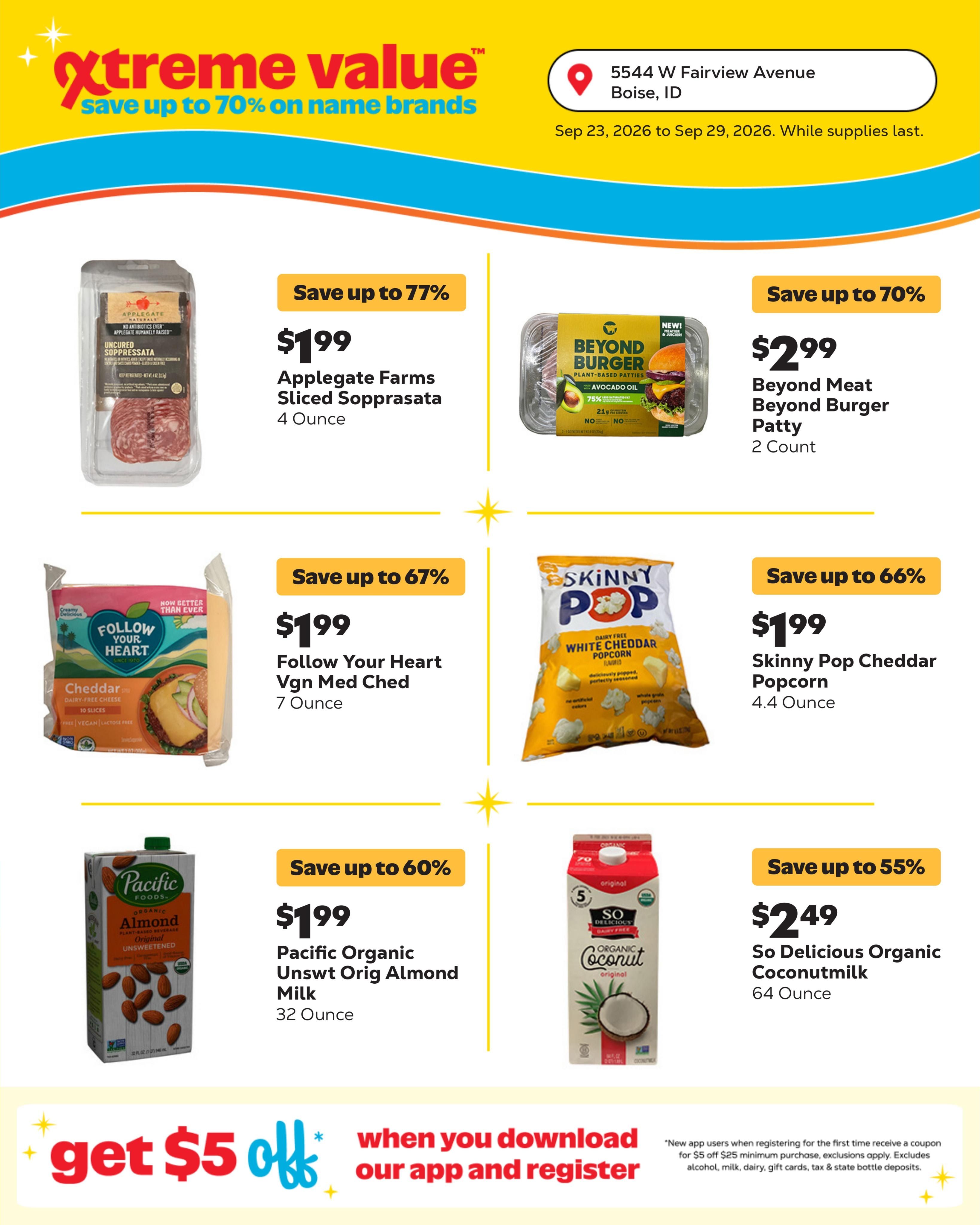 Grocery Outlet (Boise Area, ID) Weekly Ad September 23 - 29, 2026