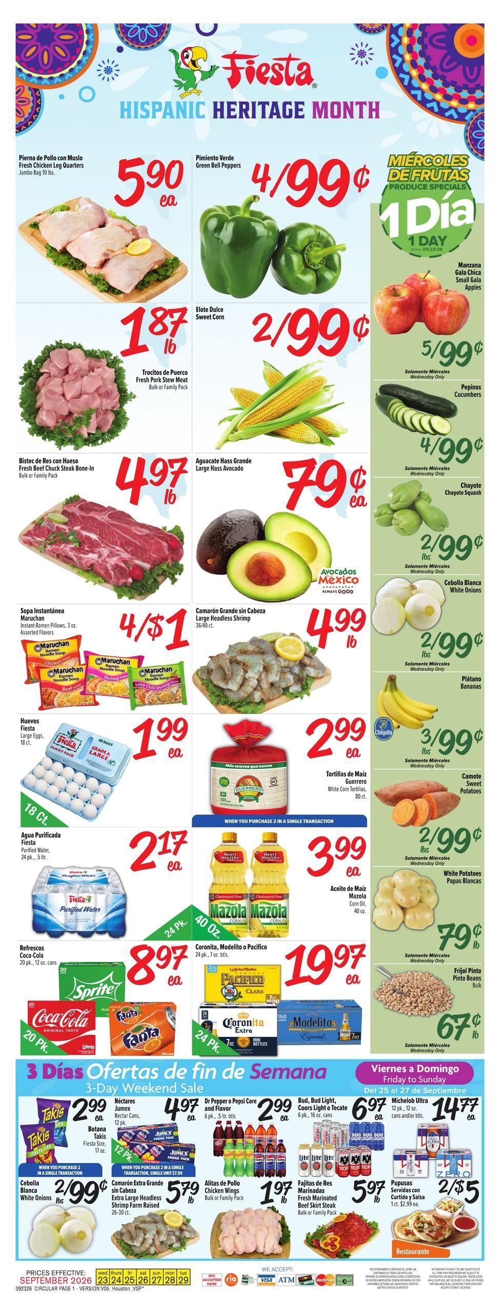 Fiesta Mart (Pasadena Area, TX) Weekly Ad September 23 - 29, 2026