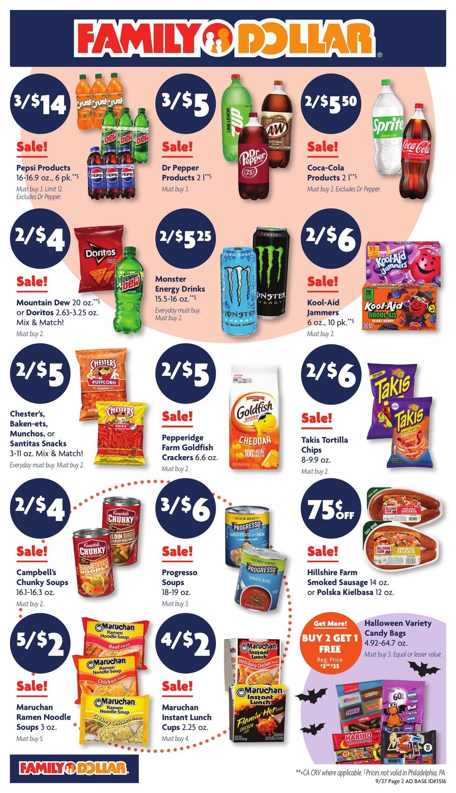 Family Dollar (Baton Rouge Area, LA) Weekly Ad September 27 - October 3, 2026