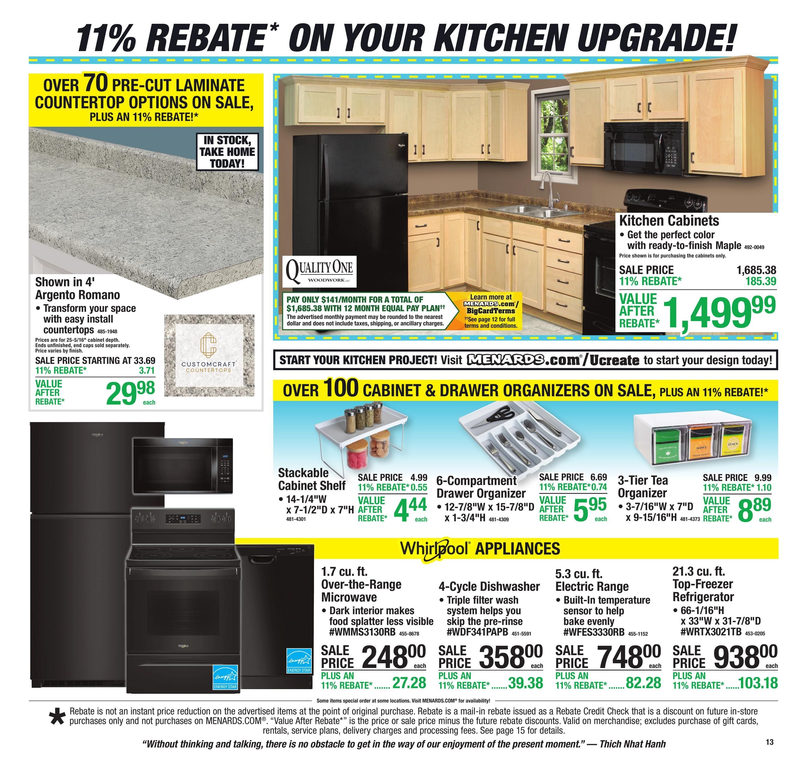 Menards (Bennett Area, IA) 11% Rebate Sale Weekly Ad September 23 - October 4, 2026
