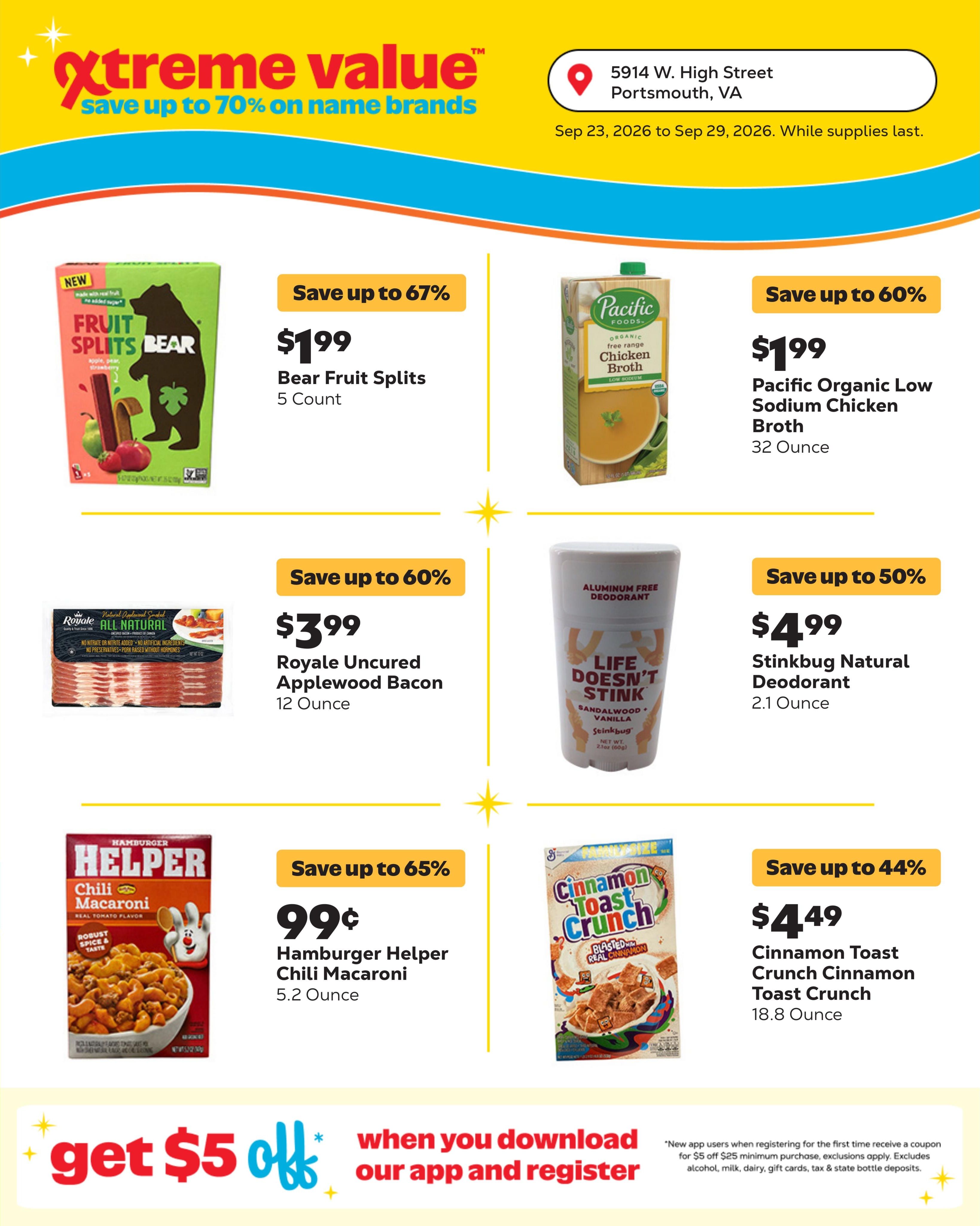 Grocery Outlet (Hampton-Newport News Area, VA) Weekly Ad September 23 - 29, 2026