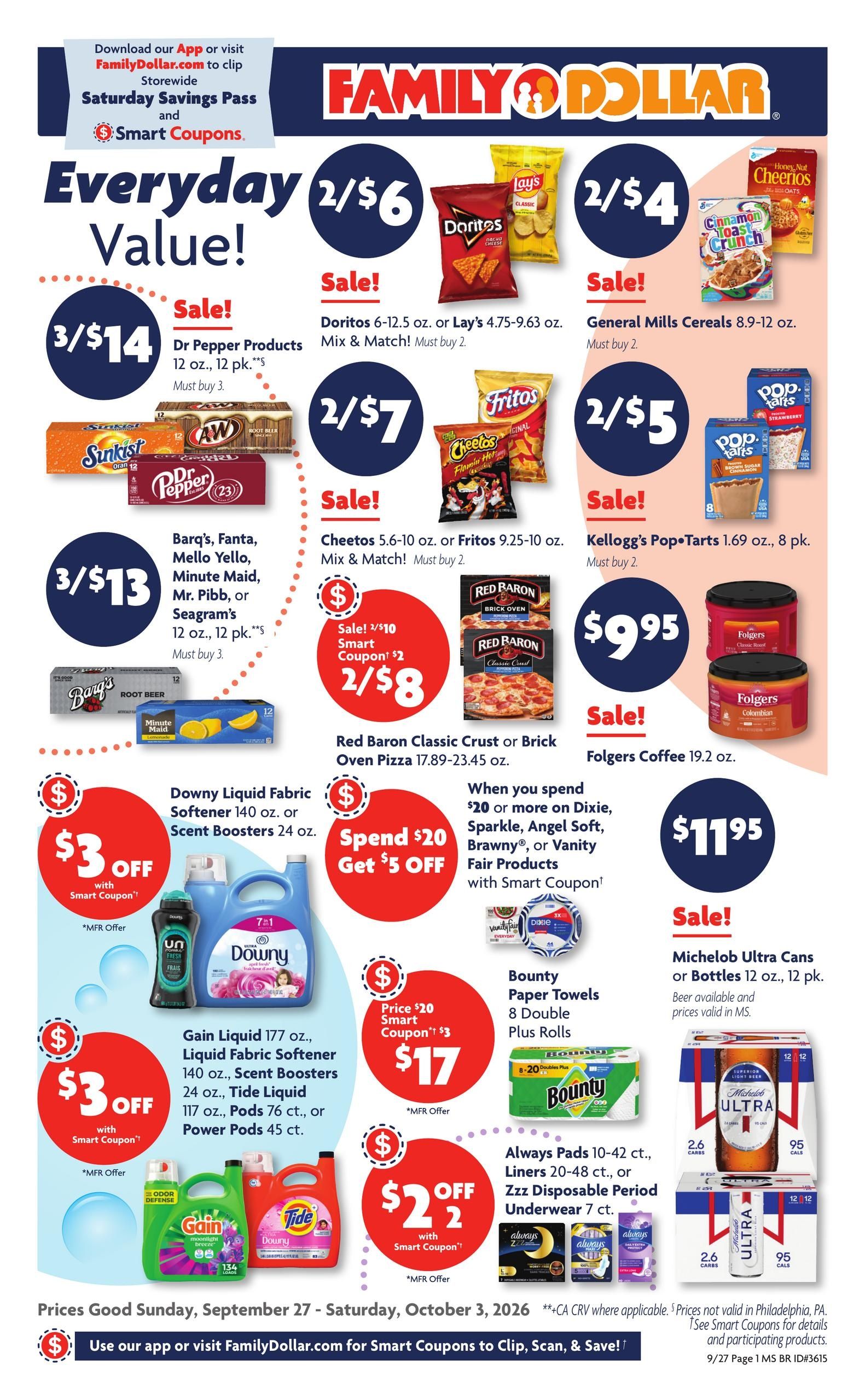 Family Dollar (Millport Area, AL) Weekly Ad September 27 - October 3, 2026