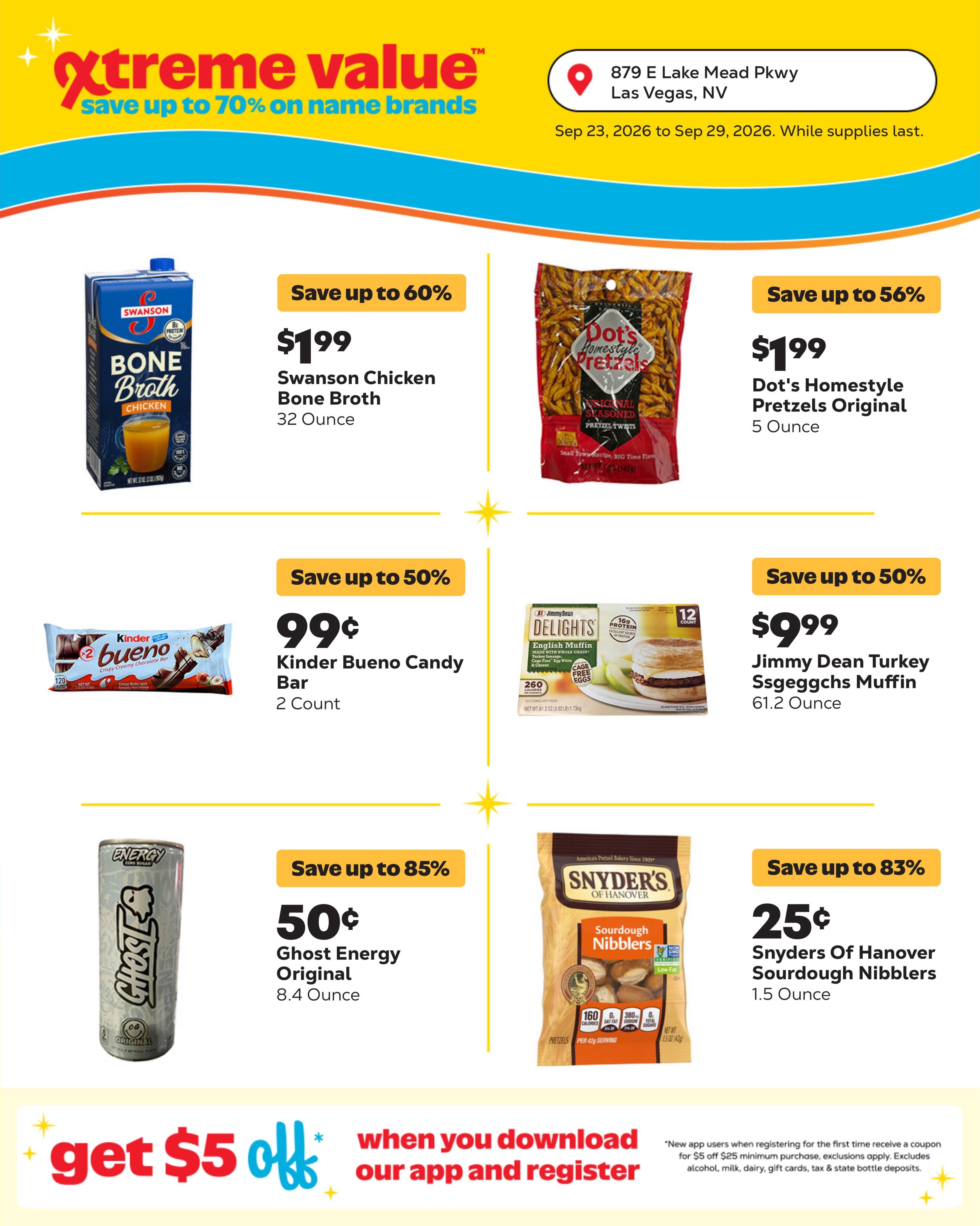 Grocery Outlet (Henderson Area, NV) Weekly Ad September 23 - 29, 2026