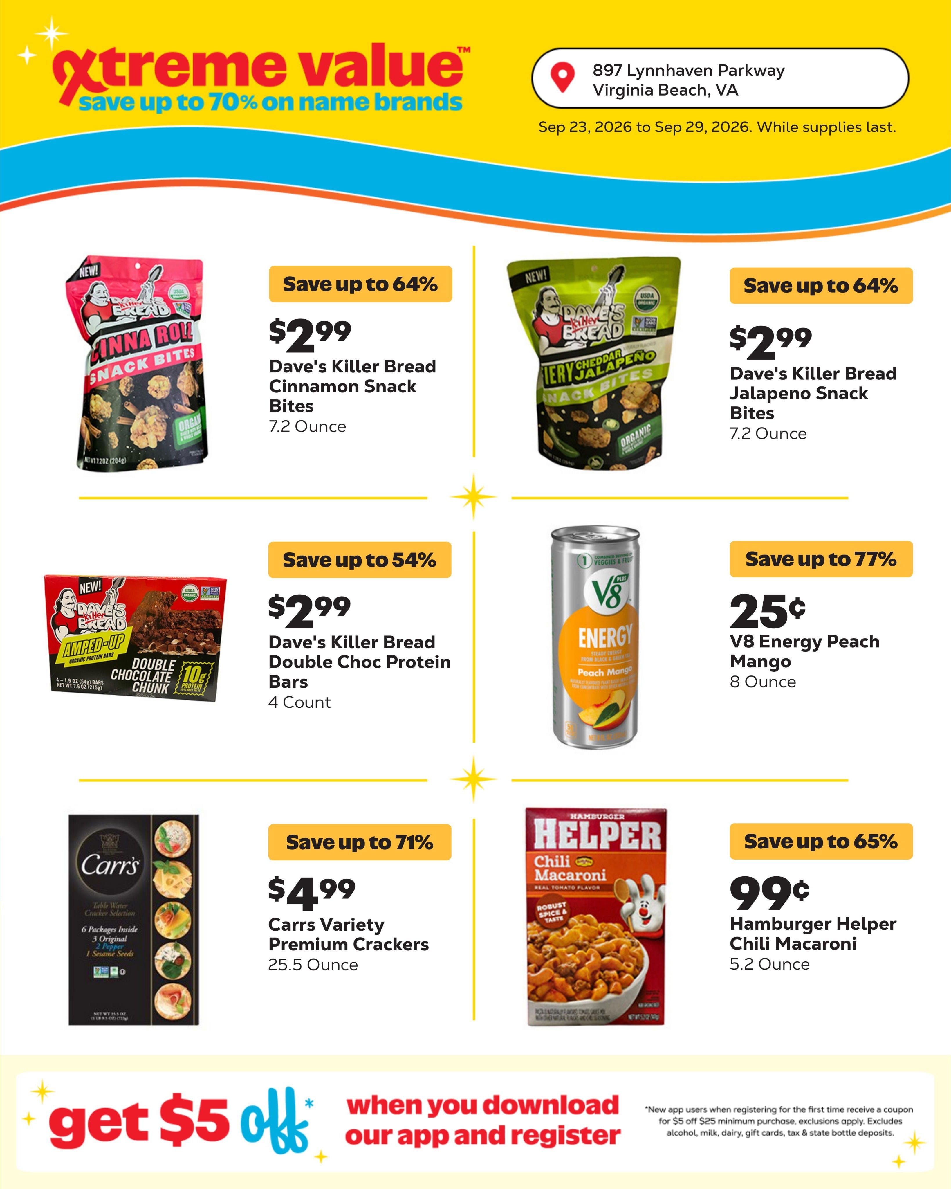 Grocery Outlet (Virginia Beach Area, VA) Weekly Ad September 23 - 29, 2026