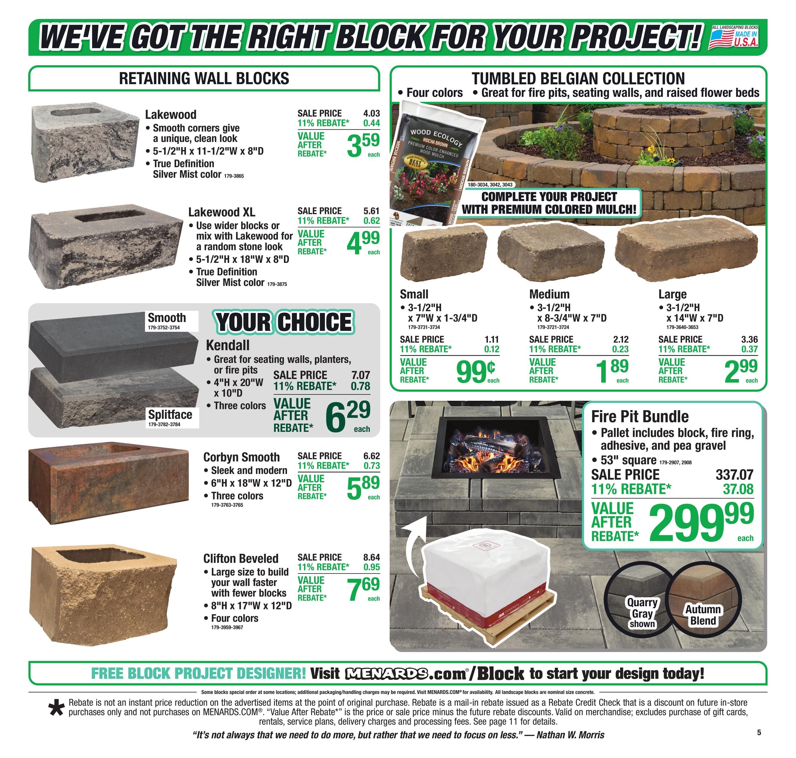 Menards (Bentley-Standish Area, MI) 11% Rebate Sale Weekly Ad September 16 - 27, 2026