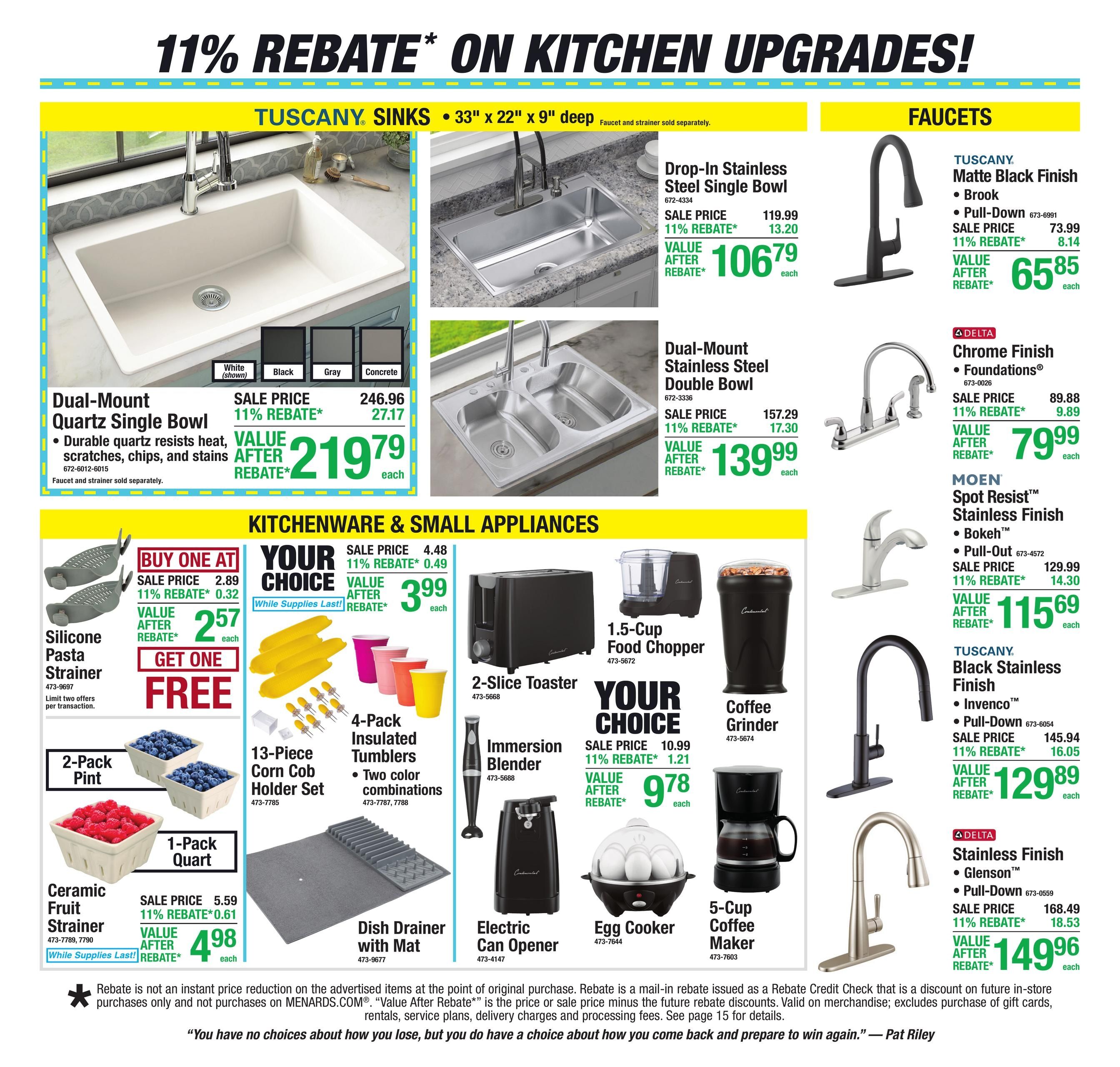 Menards (Caldwell Area, OH) 11% Rebate Sale Weekly Ad September 24 - October 4, 2026