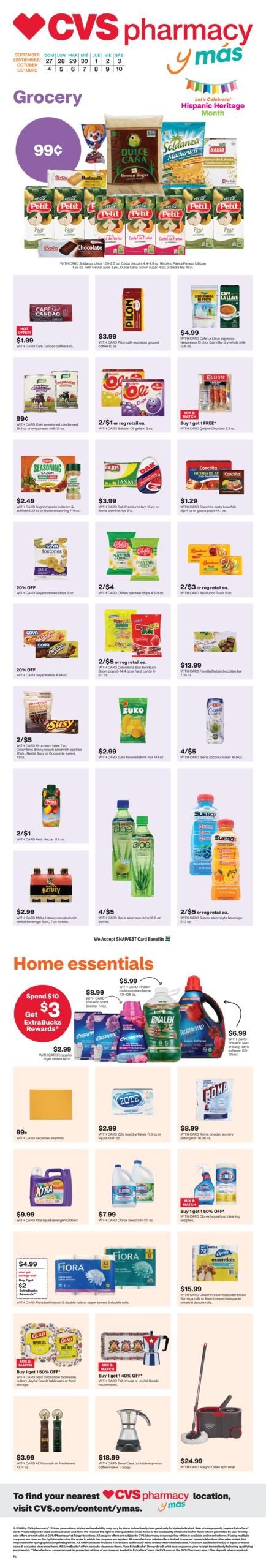 CVS Pharmacy (Boca Raton Area, FL) y más Weekly Ad September 27 - October 3, 2026