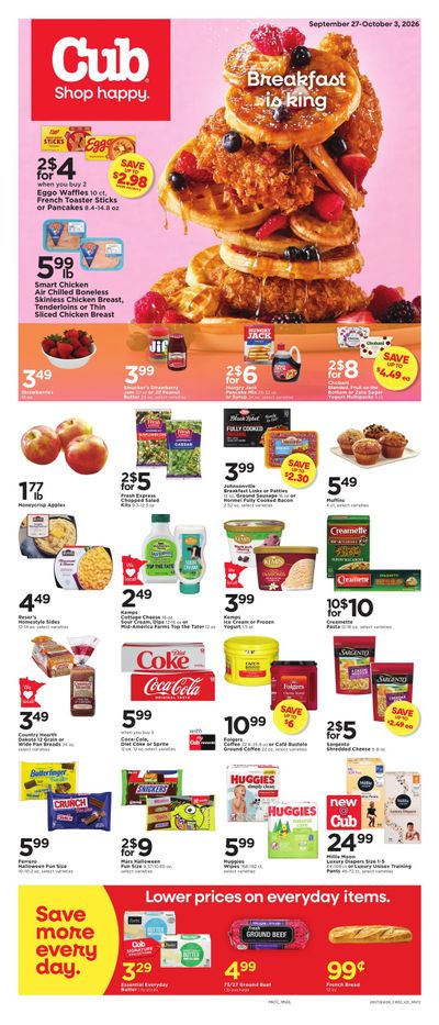Cub Foods (Alexandria Area, MN) Weekly Savings Weekly Ad September 27 - October 3, 2026
