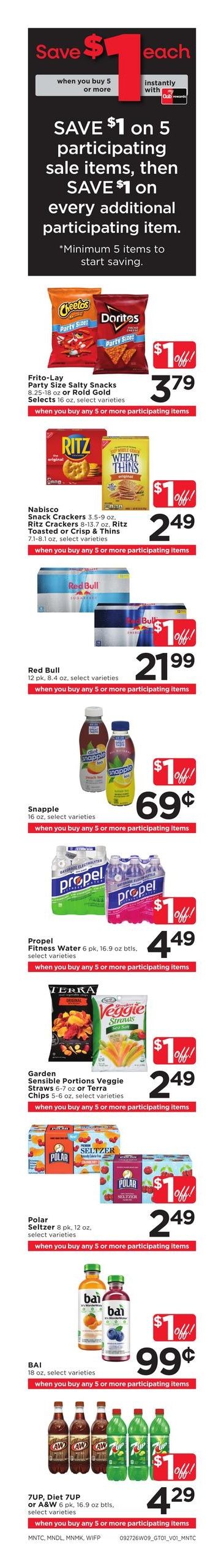 Cub Foods (Alexandria Area, MN) Weekly Savings Weekly Ad September 27 - October 3, 2026