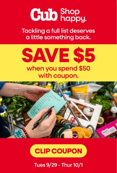 Cub Foods (Minnesota) Shop Happy Weekly Ad September 27 - October 3, 2026