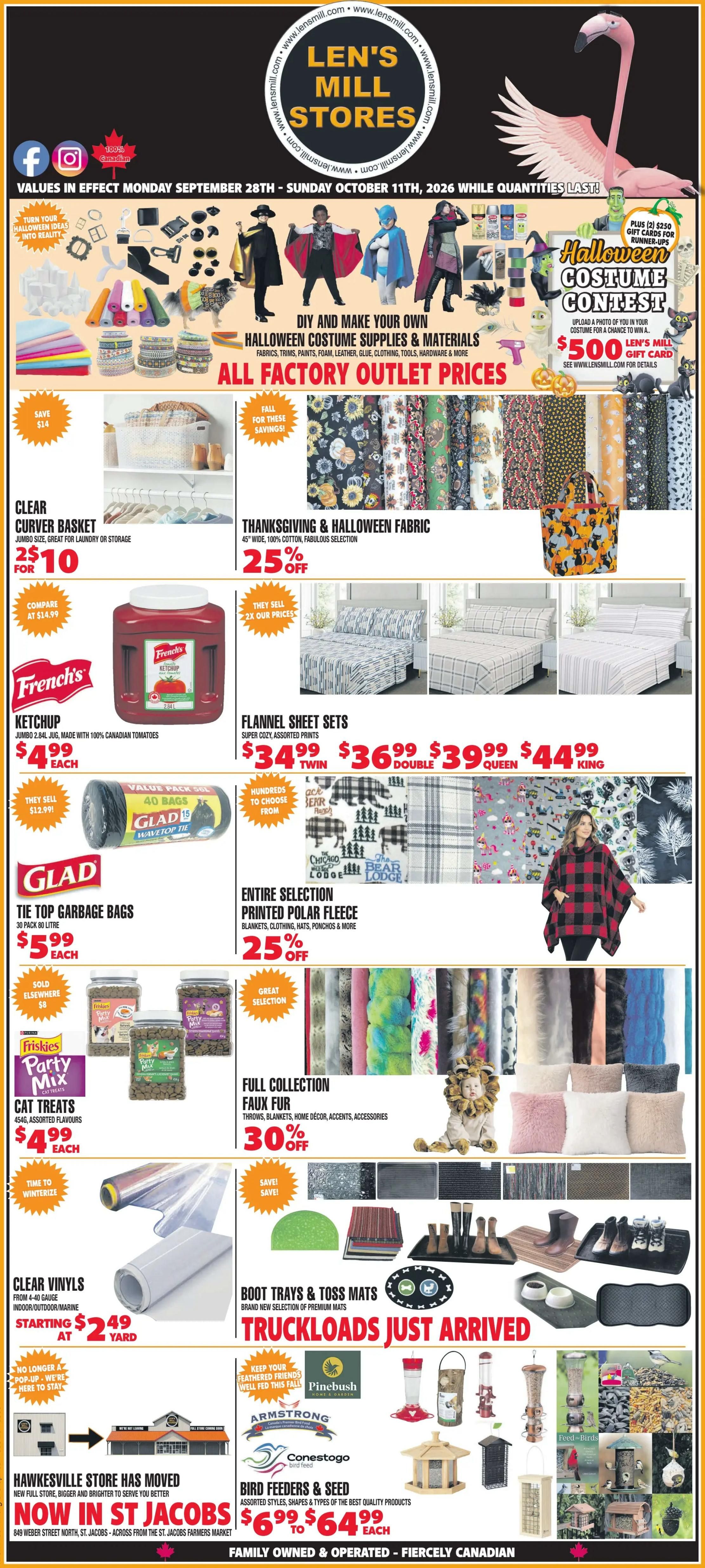 Len's Mill Stores Flyer September 28 to October 11