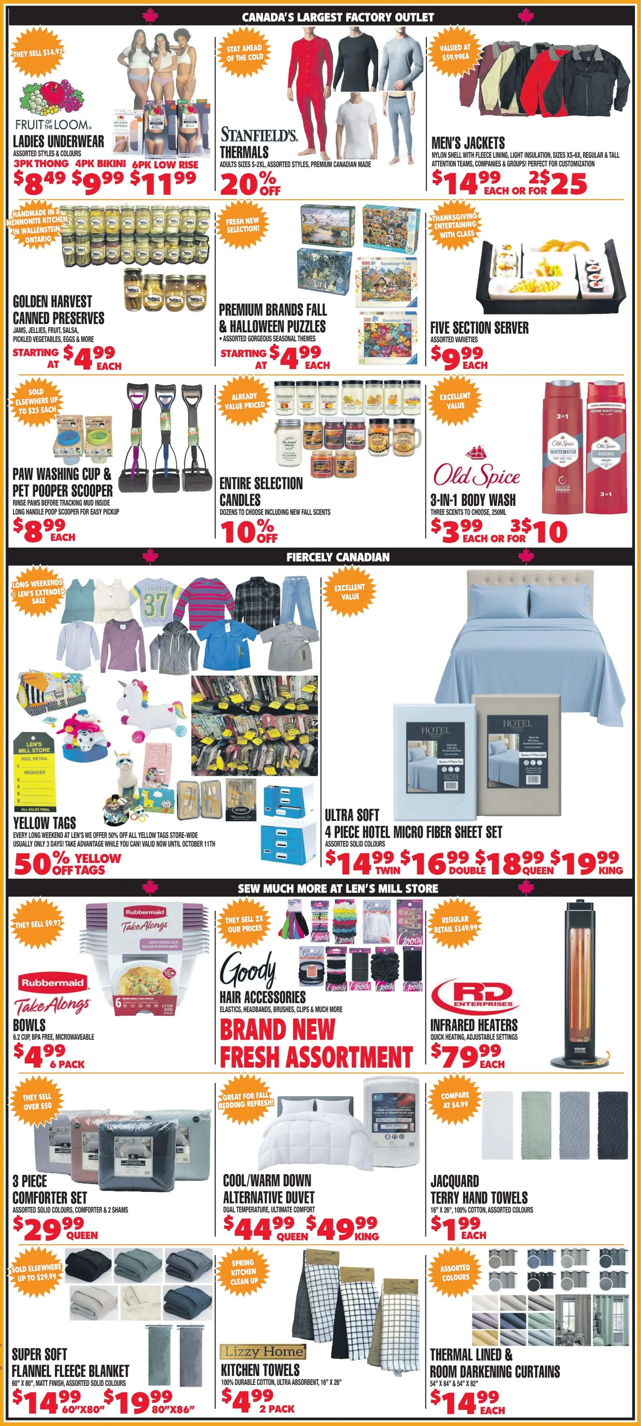 Len's Mill Stores Flyer September 28 to October 11
