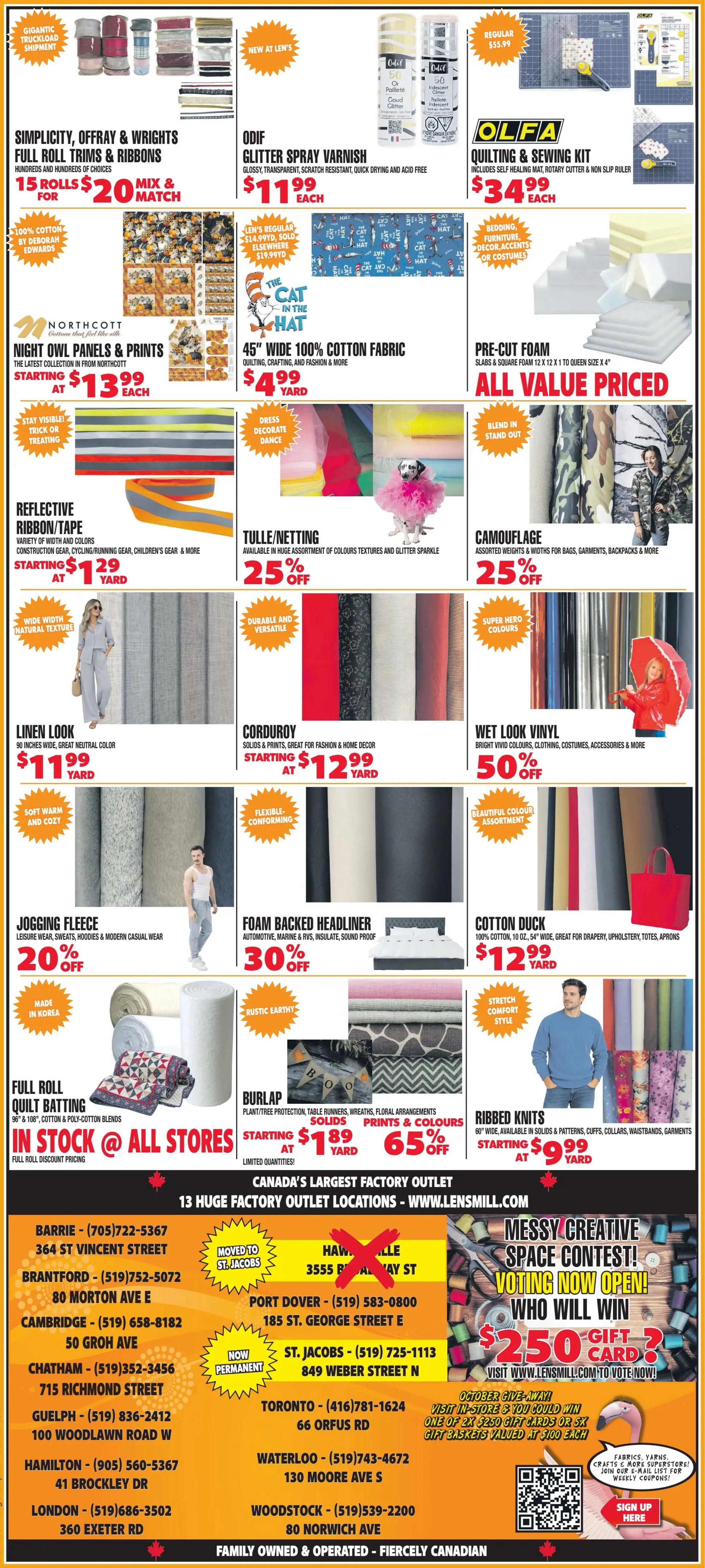 Len's Mill Stores Flyer September 28 to October 11