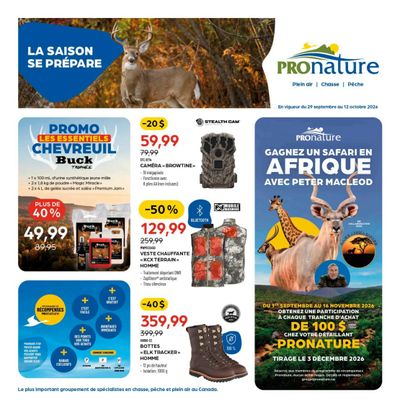 Pronature Flyer September 29 to October 12