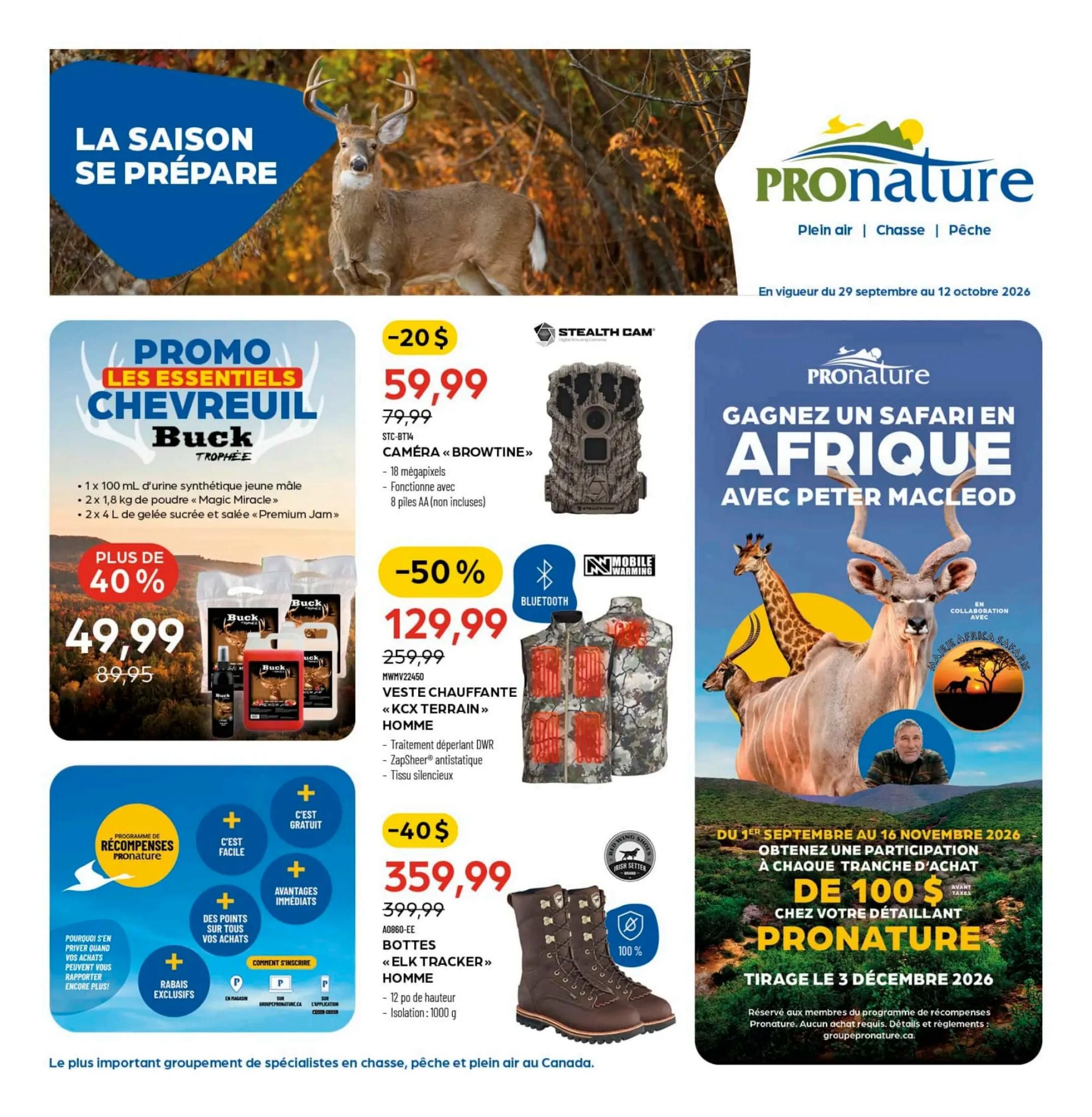 Pronature Flyer September 29 to October 12