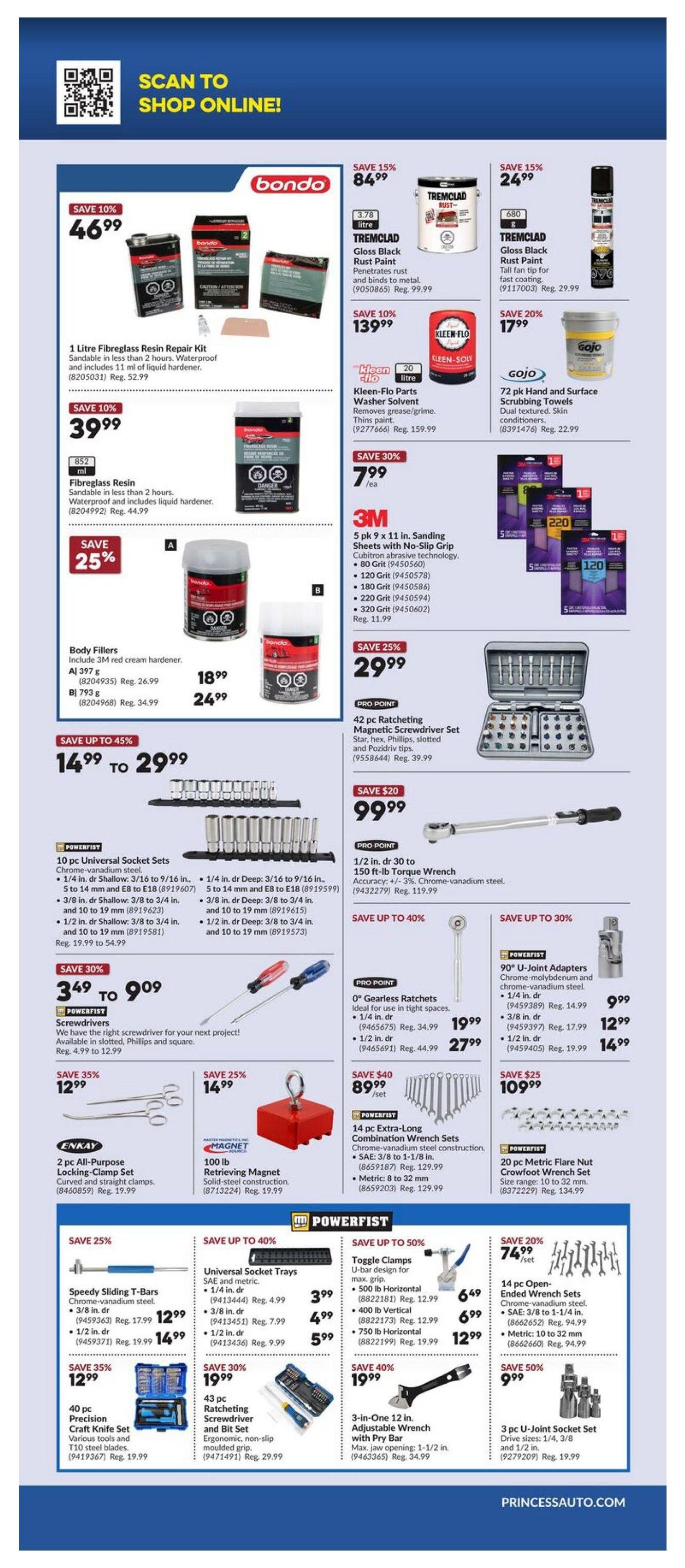 Princess Auto Flyer September 28 to October 11