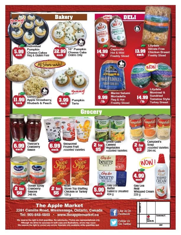 The Apple Market Flyer September 28 to October 4
