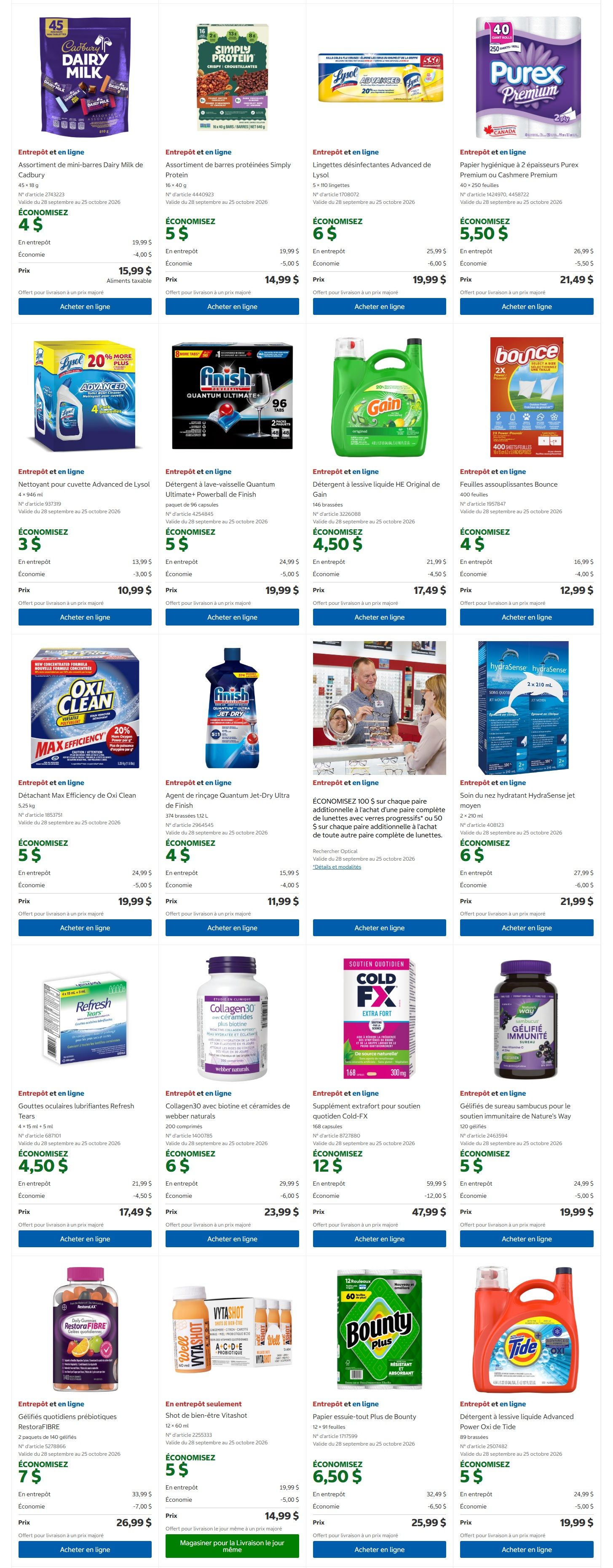 Costco (QC) Warehouse Offers September 28 to October 11