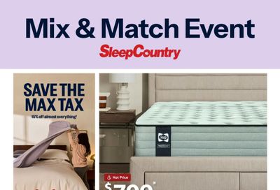 Sleep Country Flyer September 30 to October 6