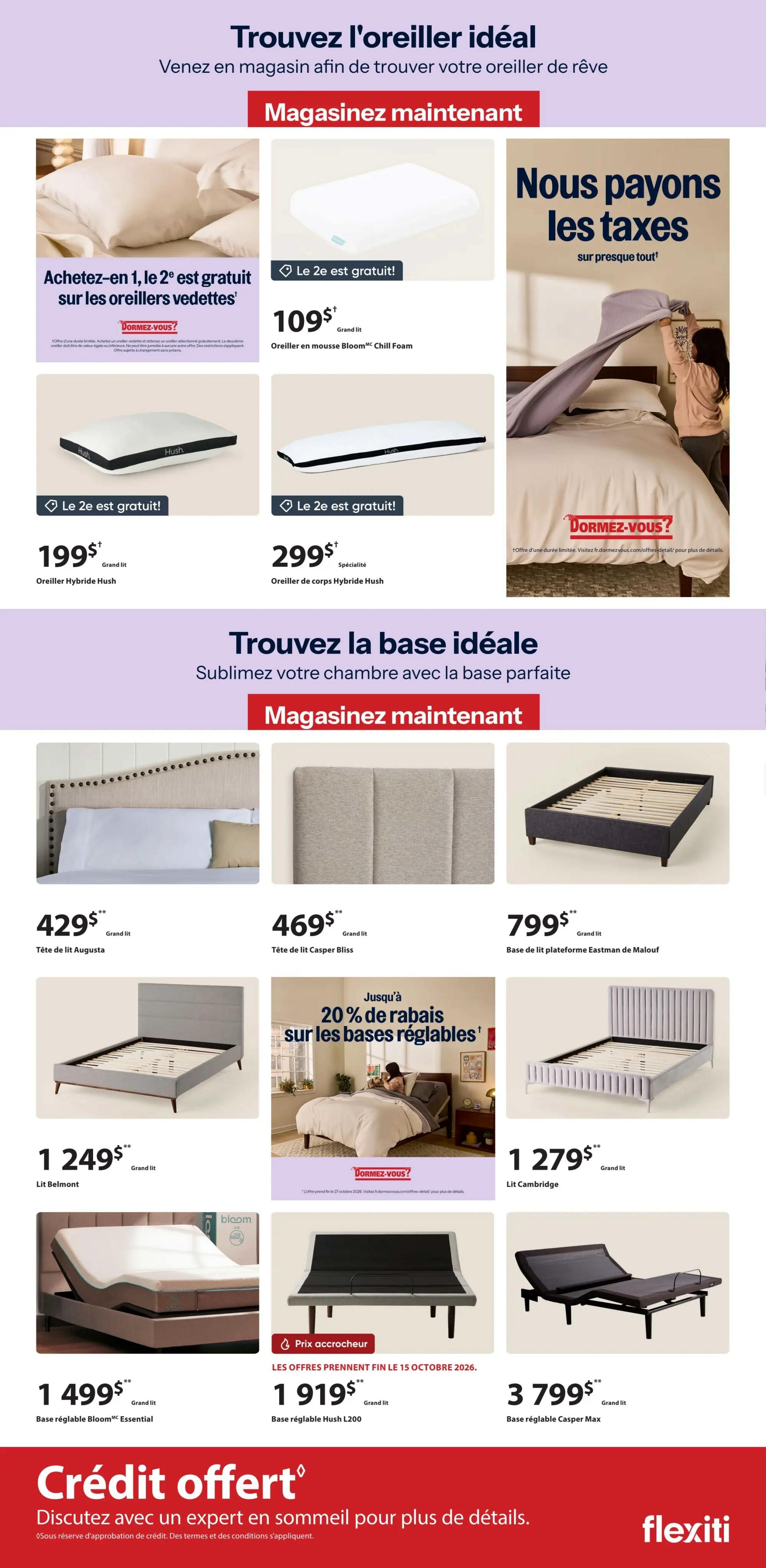 Dormez-vous Flyer September 30 to October 6