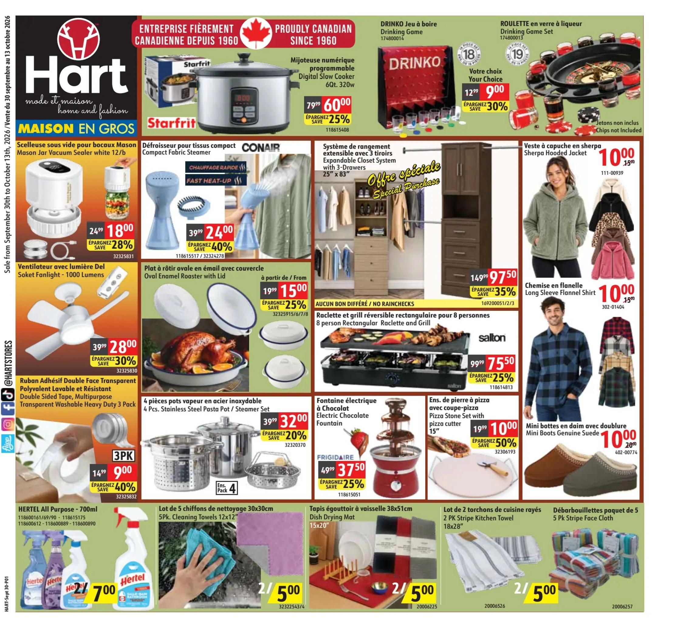 Hart Stores Flyer September 30 to October 13