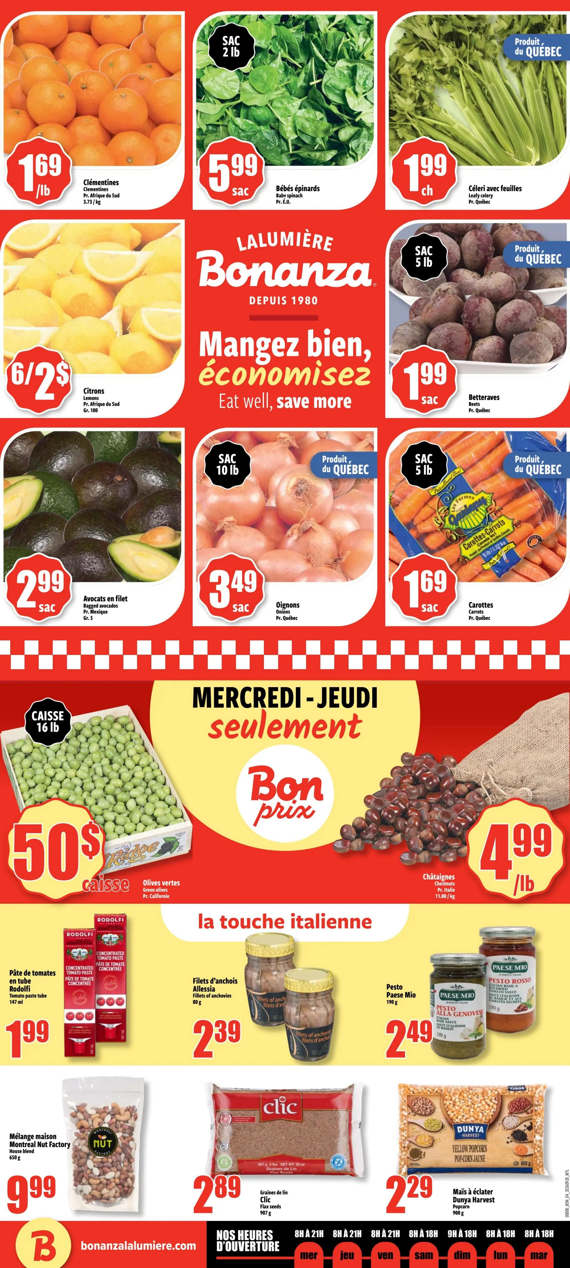 Bonanza Flyer September 30 to October 6