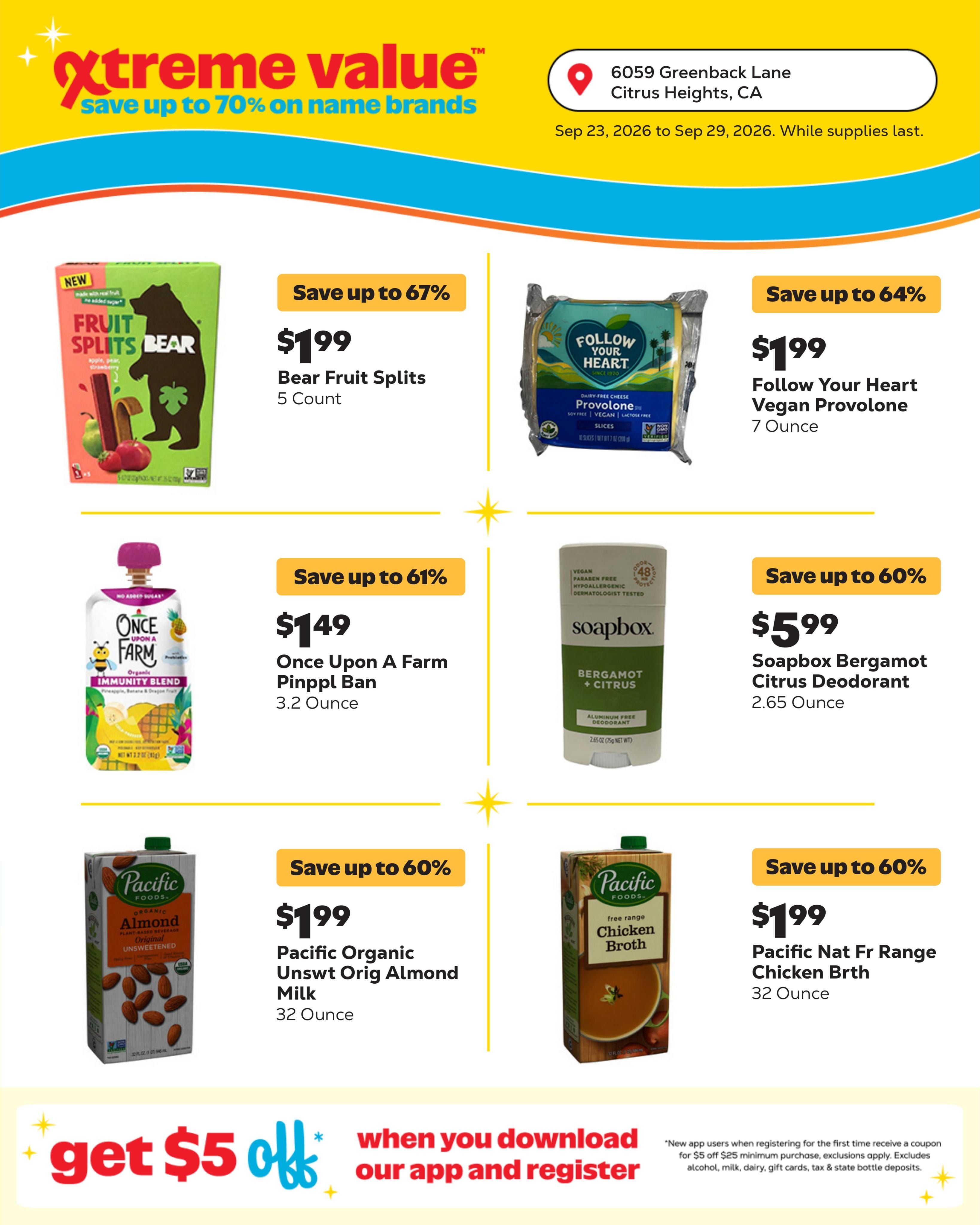 Grocery Outlet Weekly Ad September 23 - 29, 2026