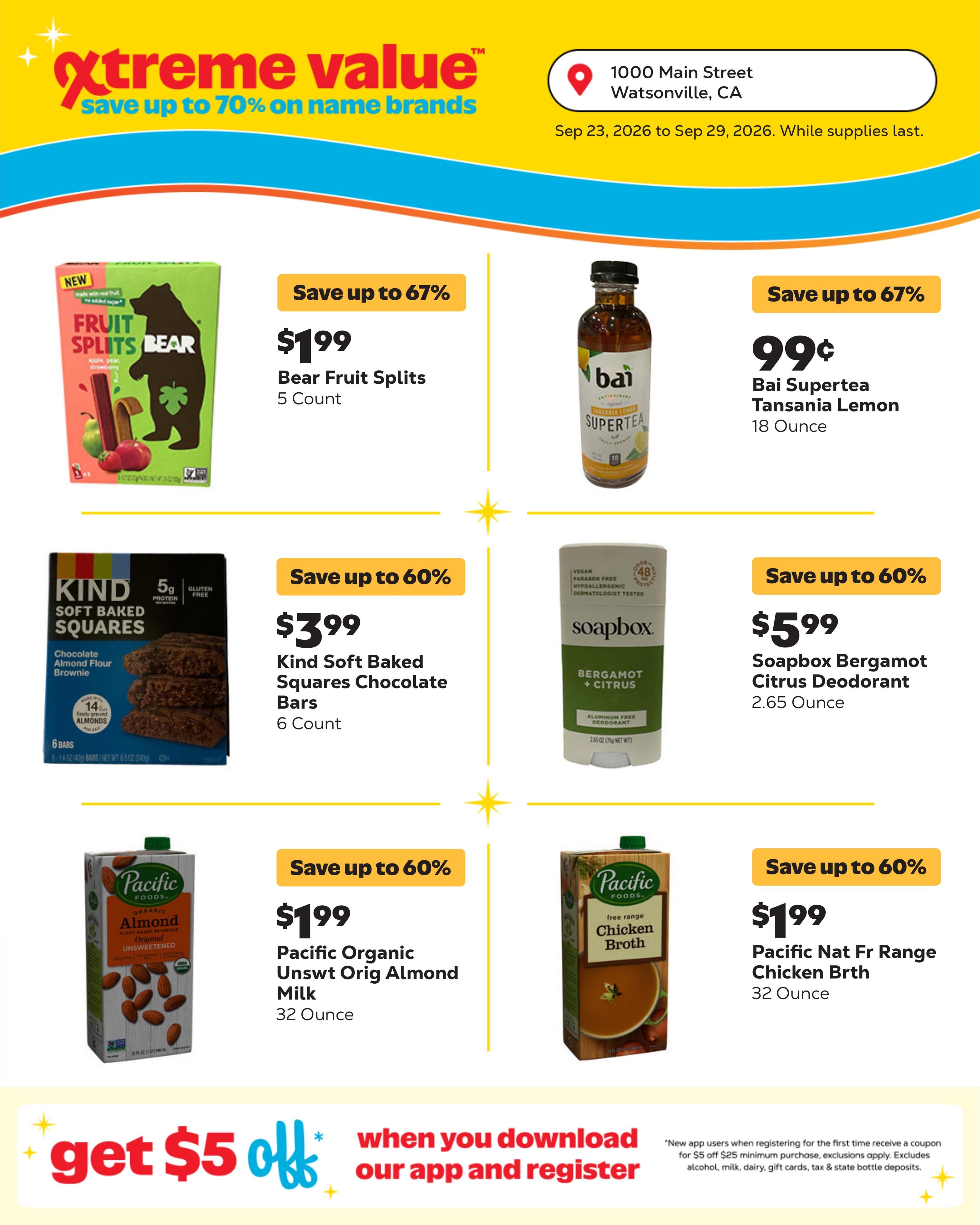 Grocery Outlet (Aromas-Moss Landing Area, CA) Weekly Ad September 23 - 29, 2026