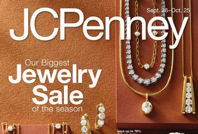 JCPenney Our Biggest Jewelry Sale of the Season Weekly Ad September 28 - October 25, 2026