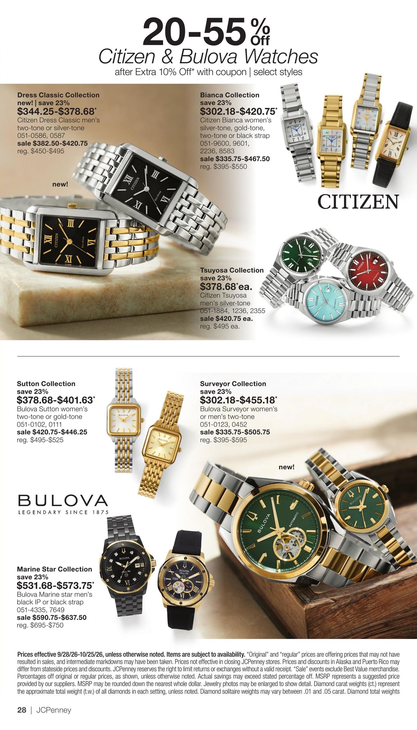 JCPenney Our Biggest Jewelry Sale of the Season Weekly Ad September 28 - October 25, 2026