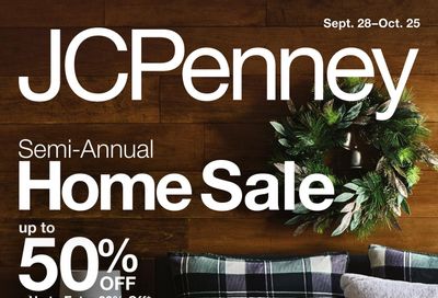 JCPenney Semi-Annual Home Sale Weekly Ad September 28 - October 25, 2026