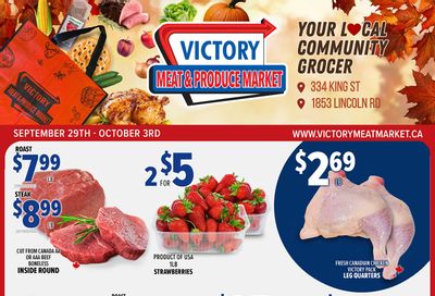 Victory Meat Market Flyer September 29 to October 3