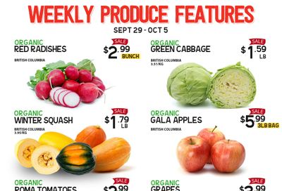 Pomme Natural Market Weekly Produce Flyer September 29 to October 5