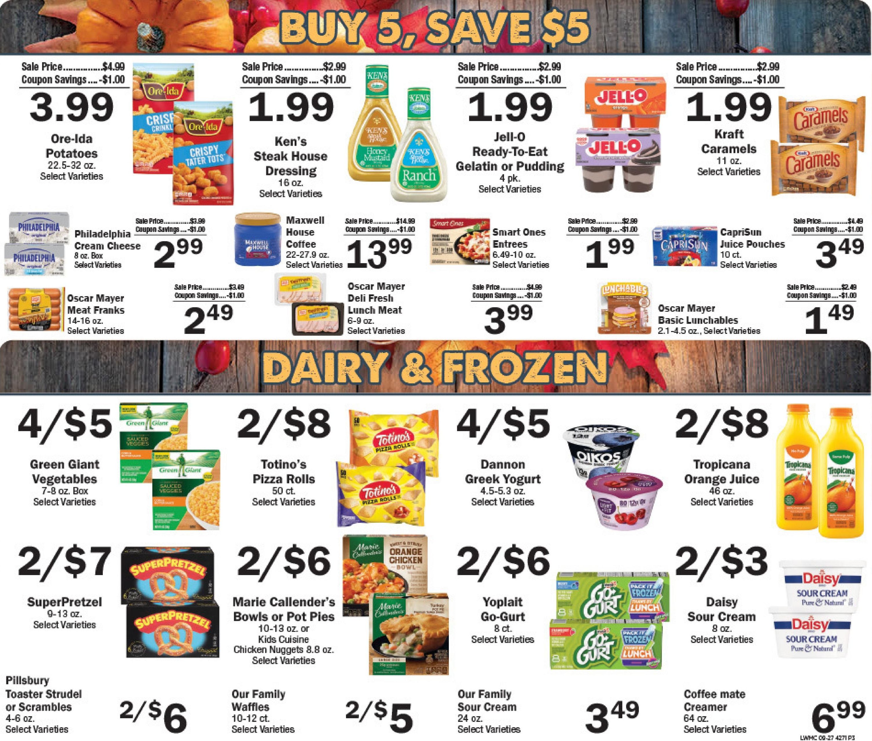 Rosati's Marketplace Weekly Ad September 28 - October 4, 2026