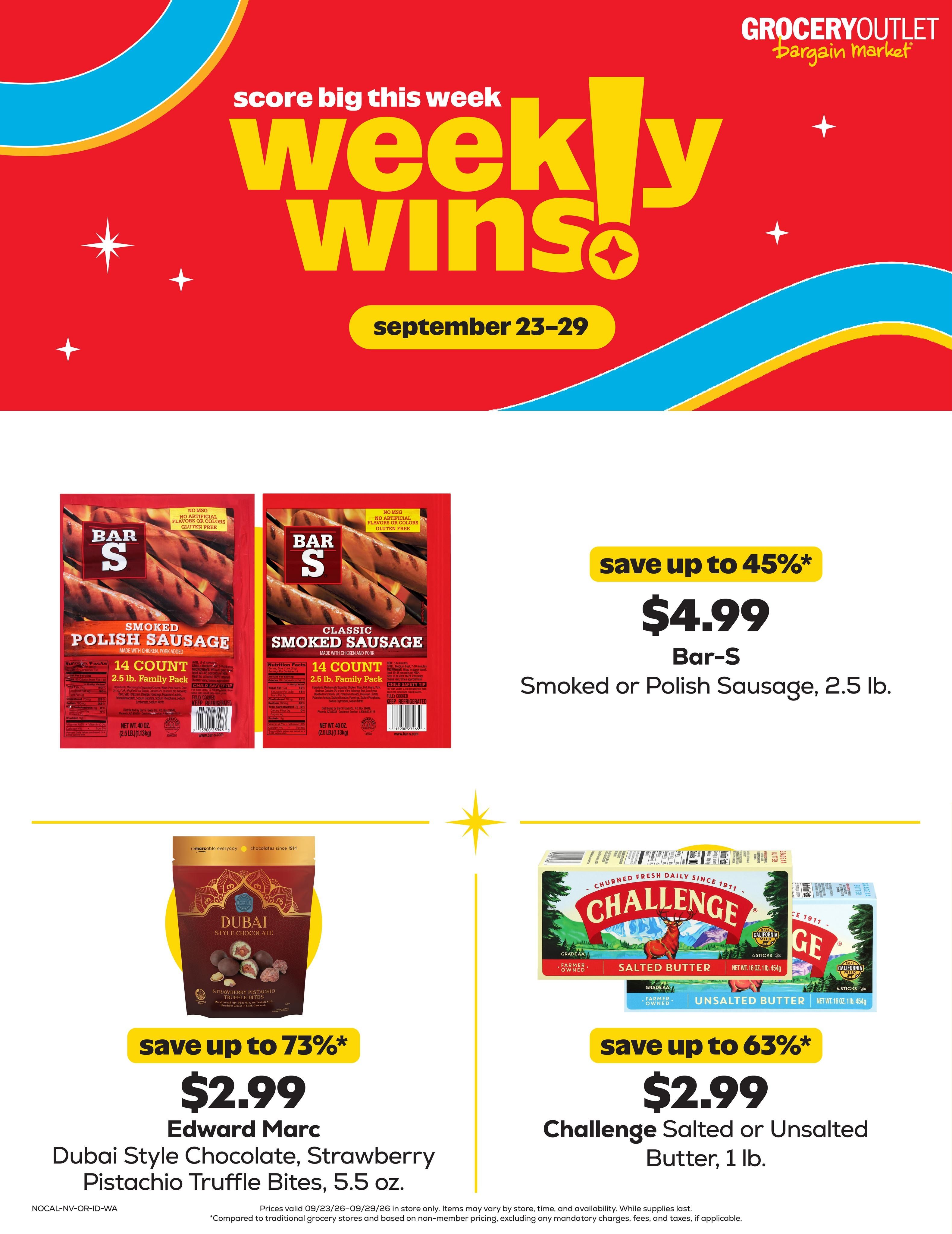 Grocery Outlet (Antelope Area, CA) Weekly Ad September 23 - 29, 2026