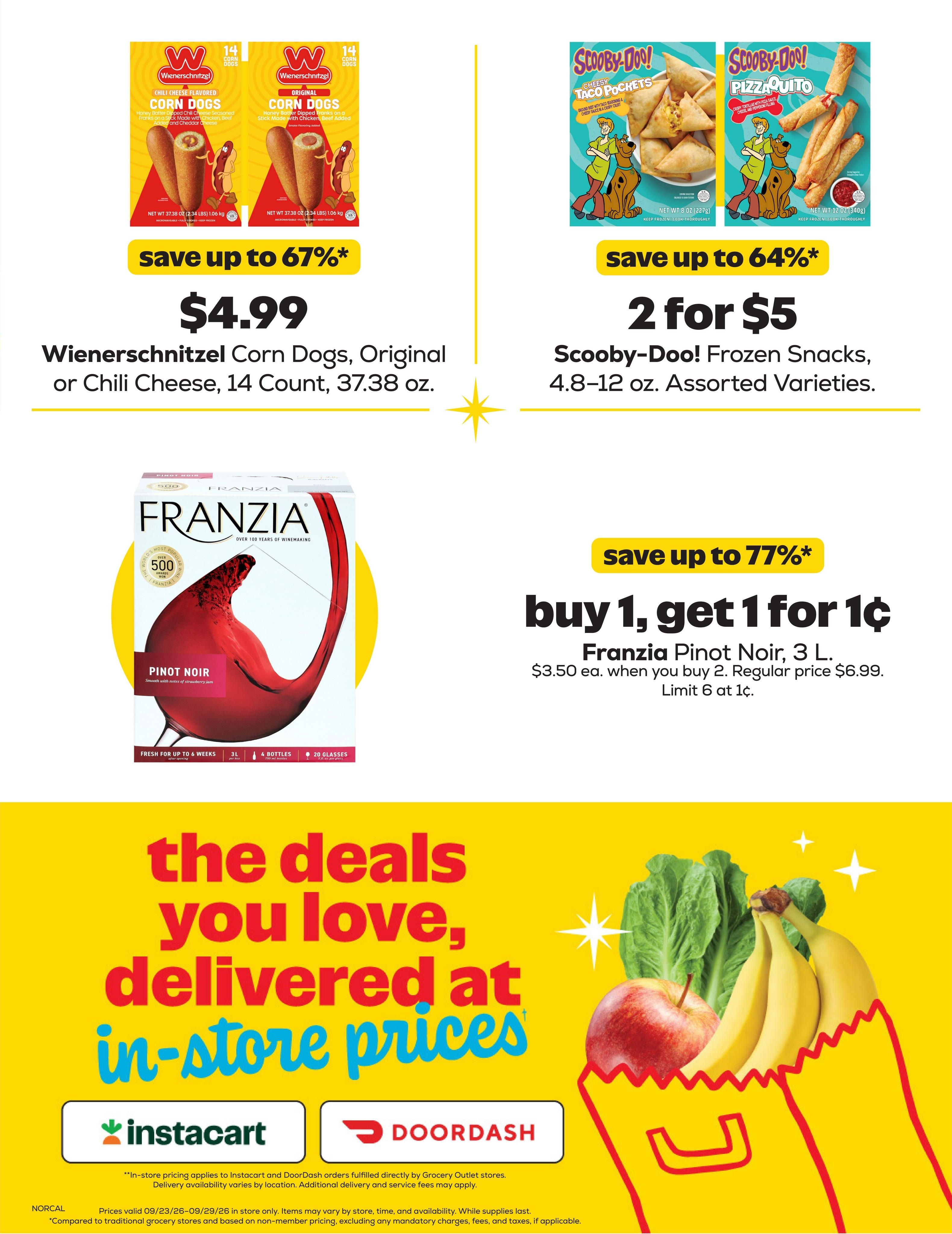 Grocery Outlet (Newcastle Area, CA) Weekly Ad September 23 - 29, 2026